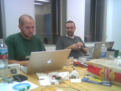 Matt's new laptop is really really really ridiculously big.