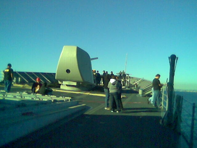 Fore deck and gun