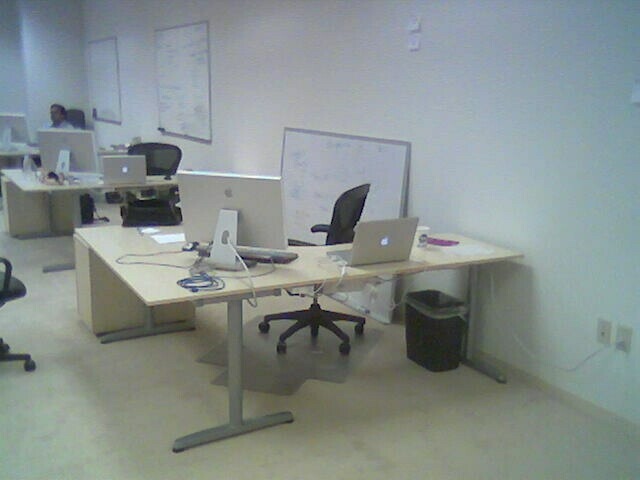 My desk @ EVDB