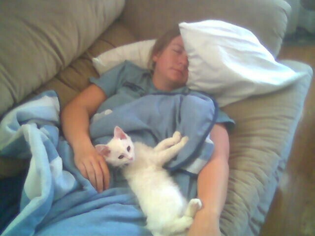 Michelle and Emily sleeping