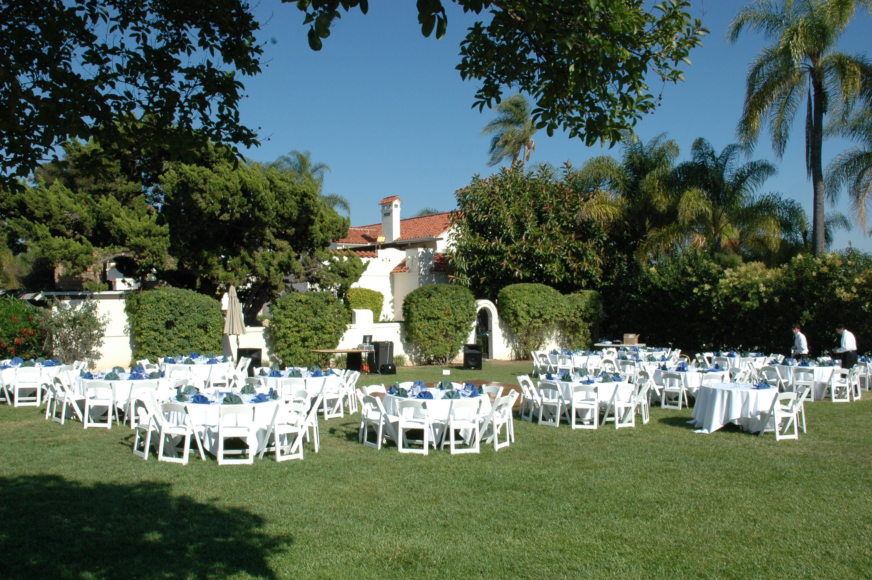 The reception area