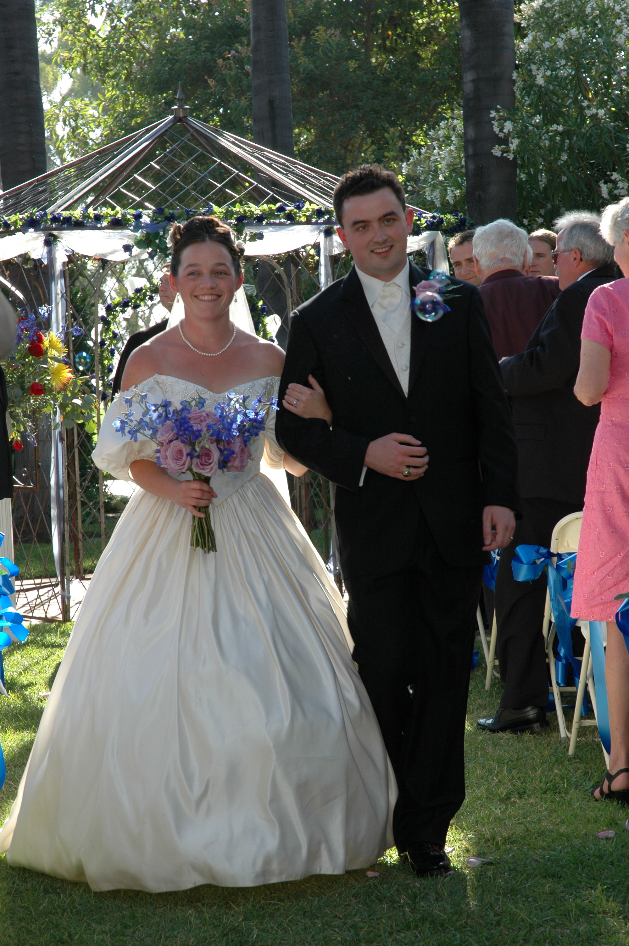 Walking back down the aisle