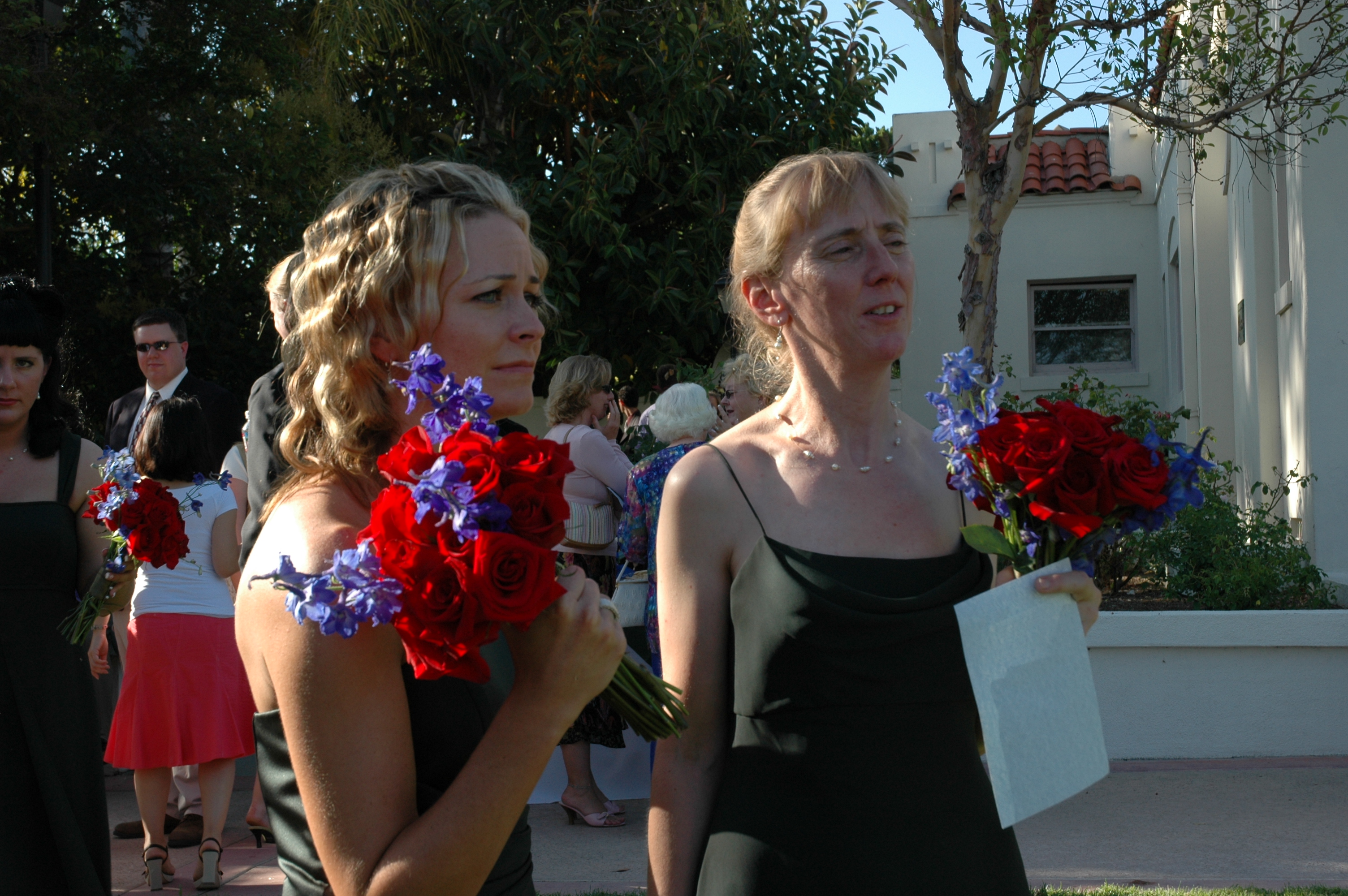 Laura & Rebecca waiting to be photographed