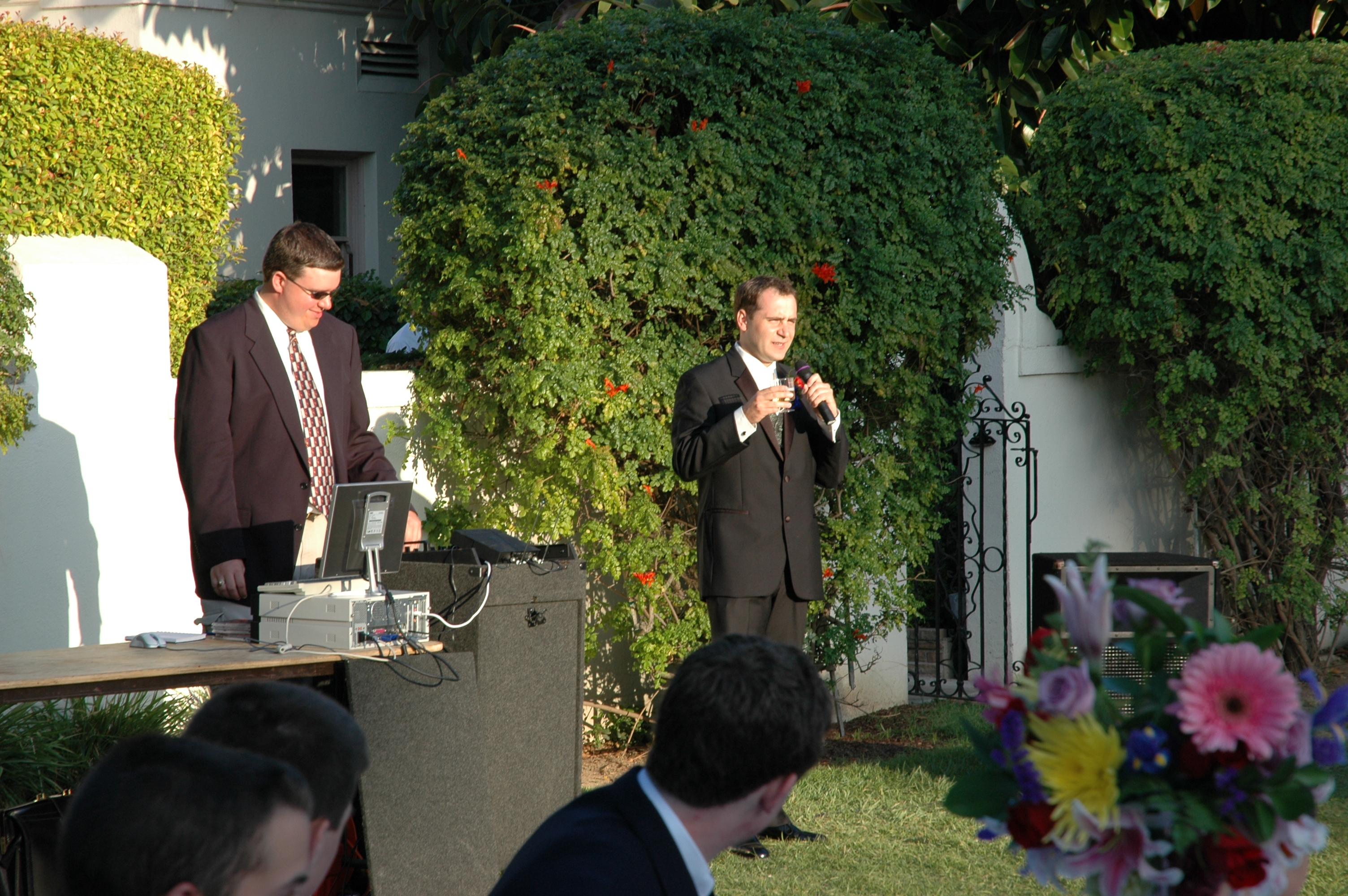 Matt S. emcees, Bryan toasts