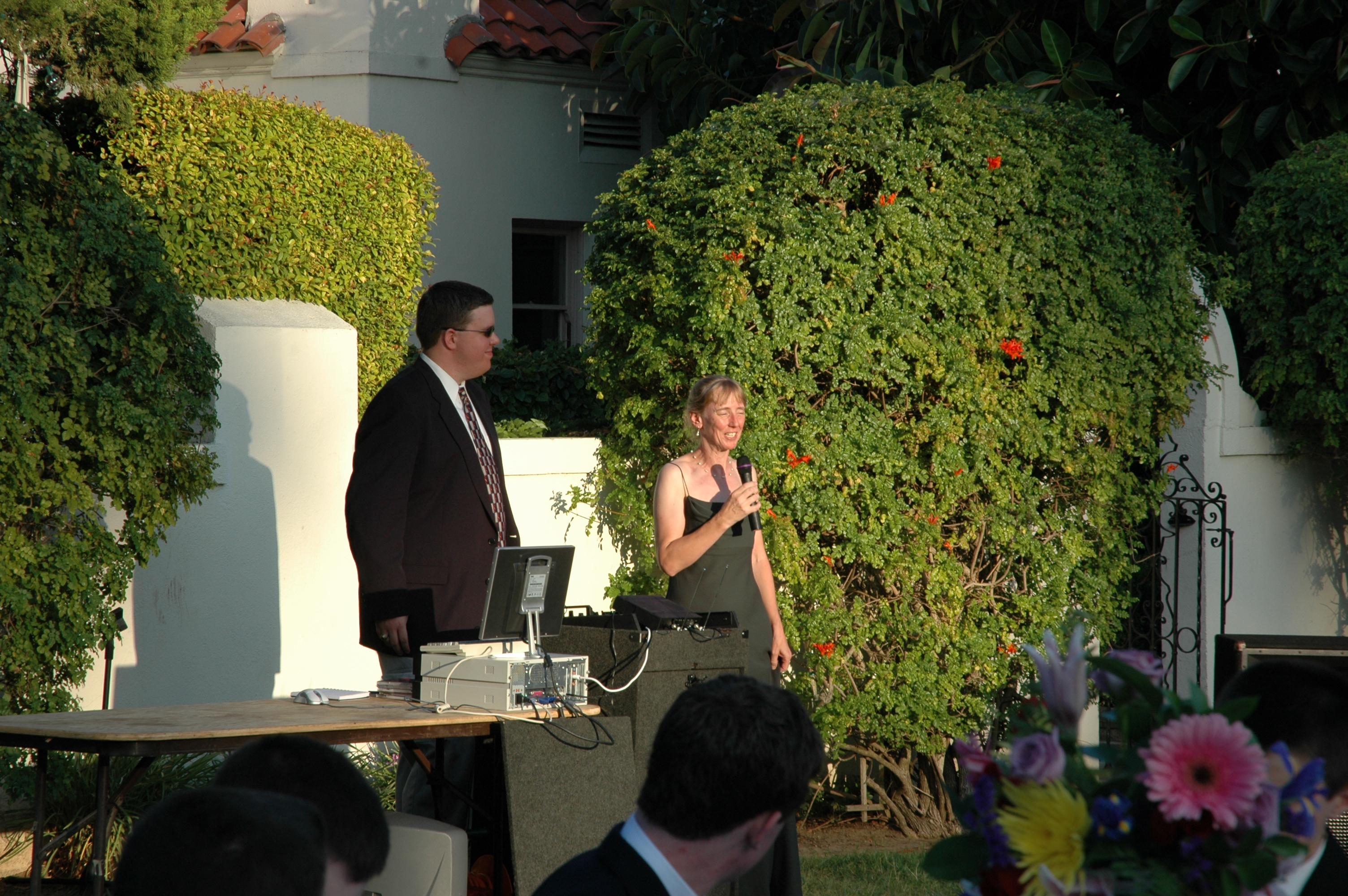 Matt S. emcees, Rebecca toasts