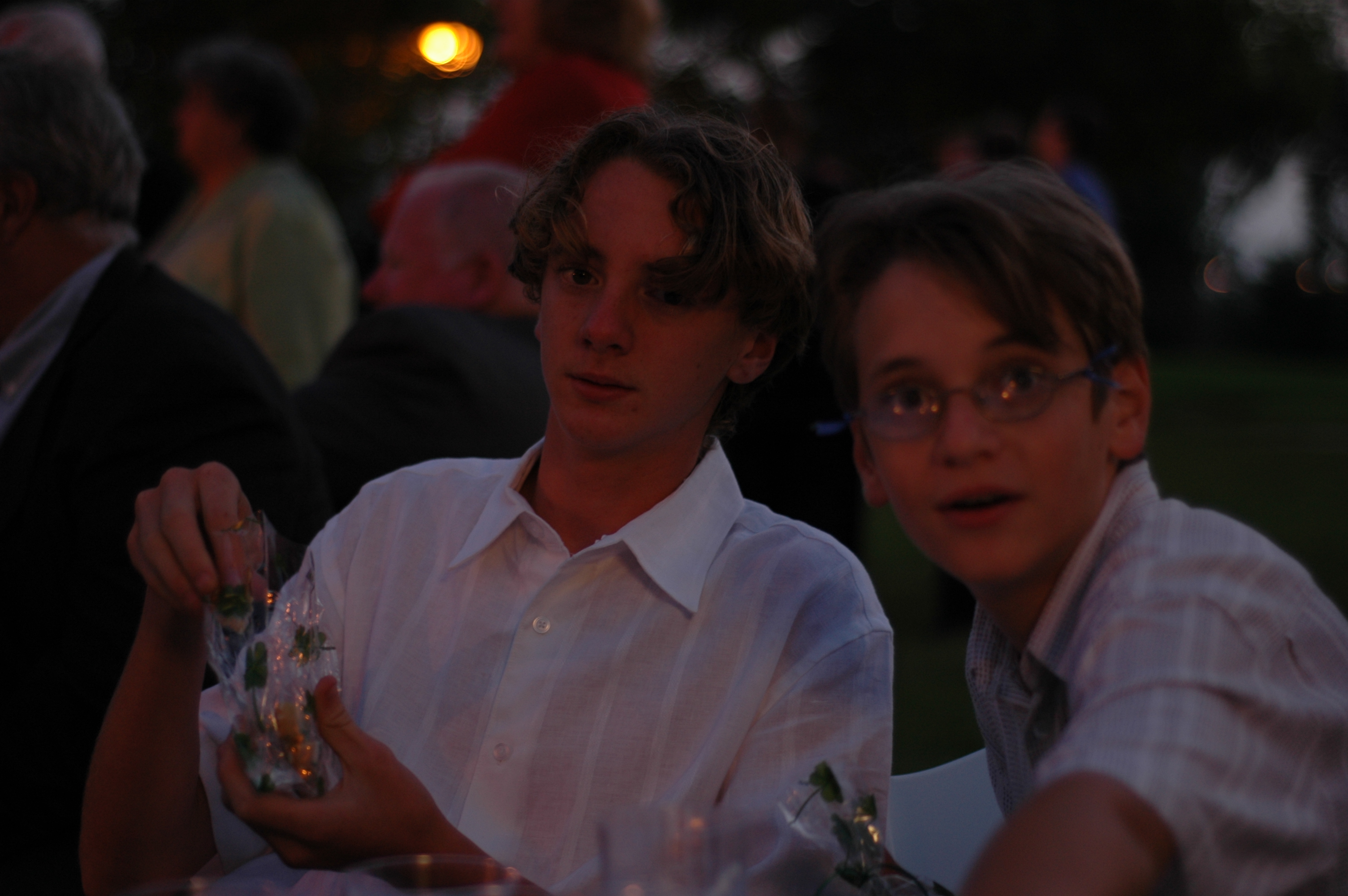 A.C. & Vincent with cookies