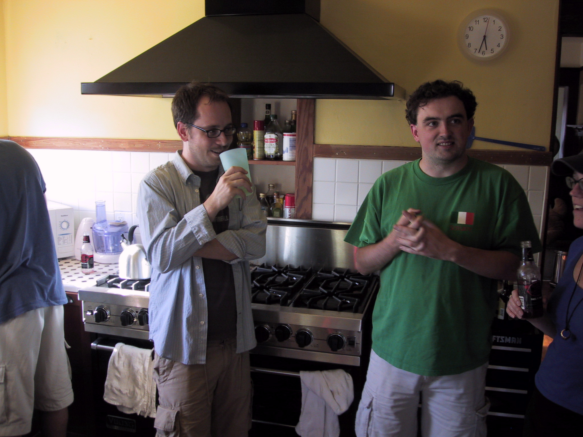 Y.T., in Michelle's kitchen with Patrick