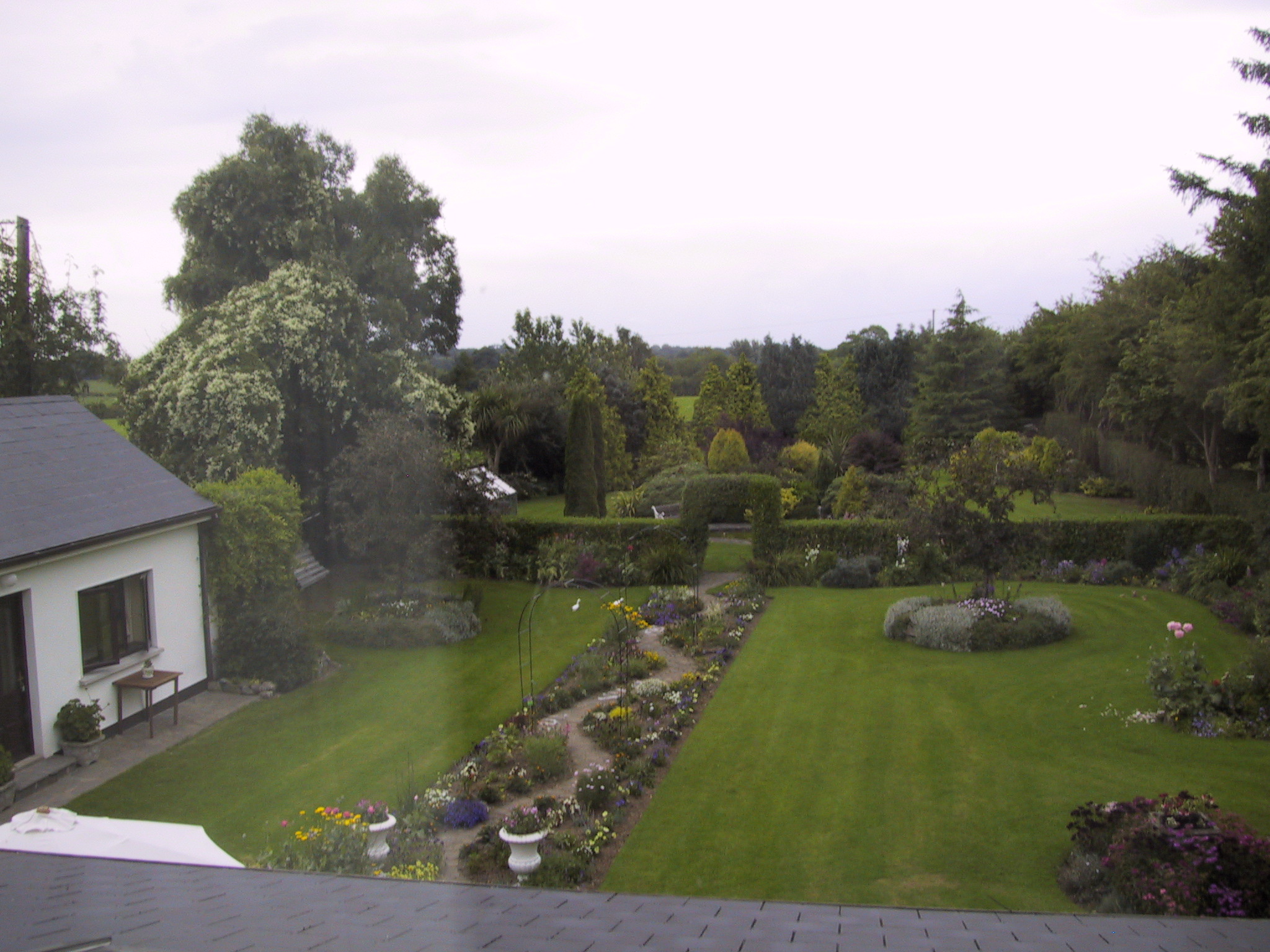 The view from our room at Carrabawn House, Adare, Co. Limerick