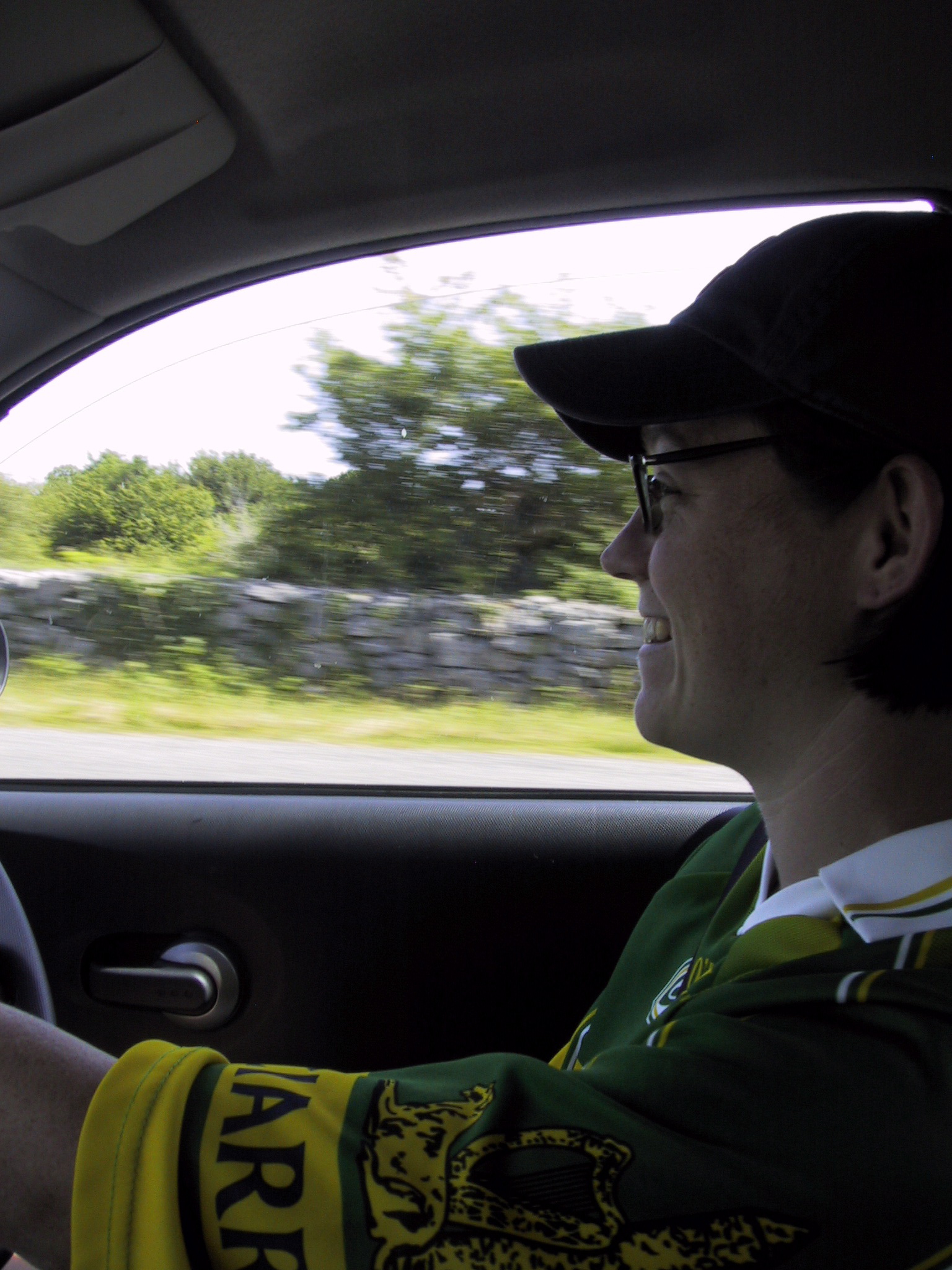 Erin driving