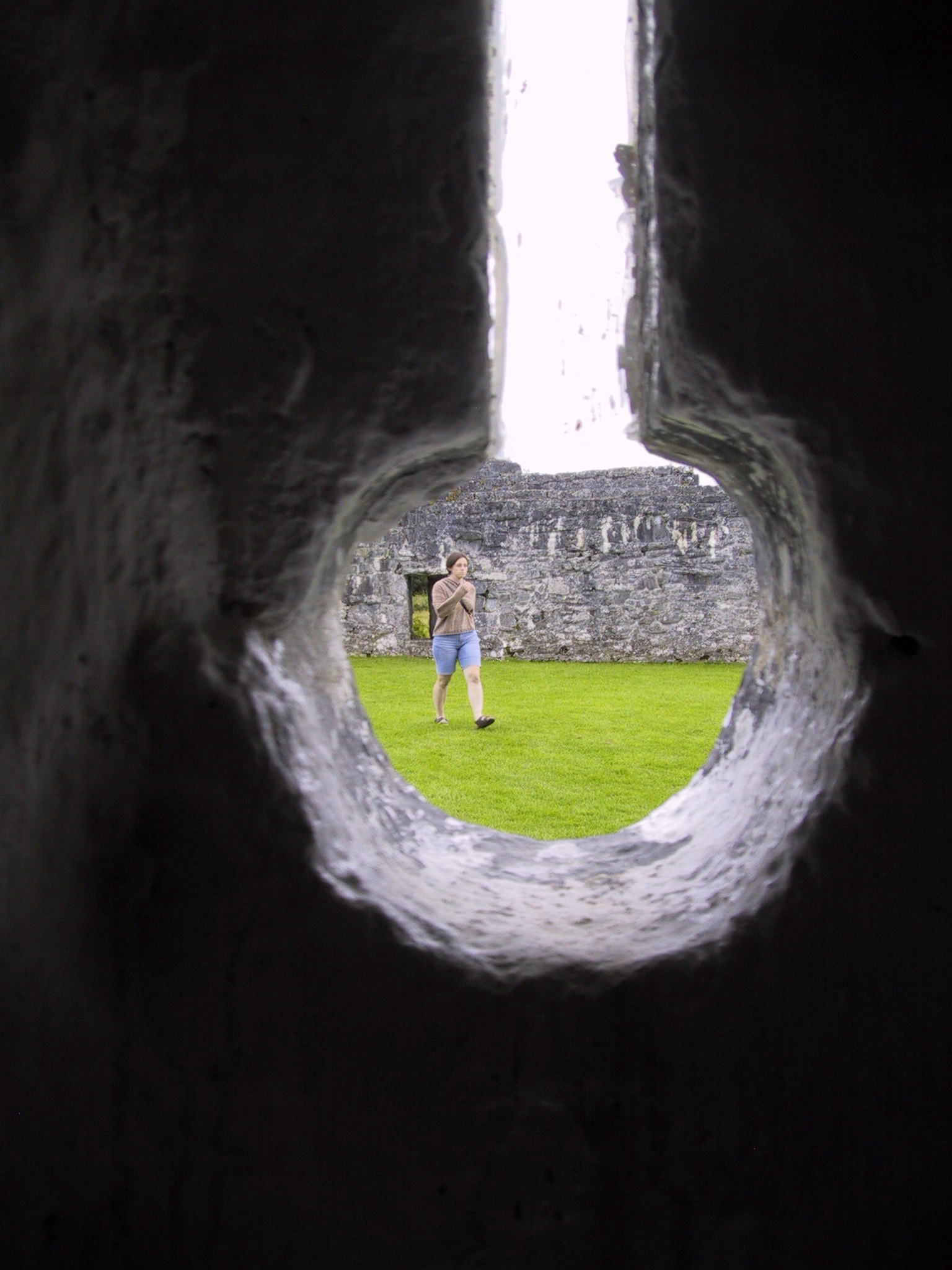 stealth photo of Erin at Aughnanure