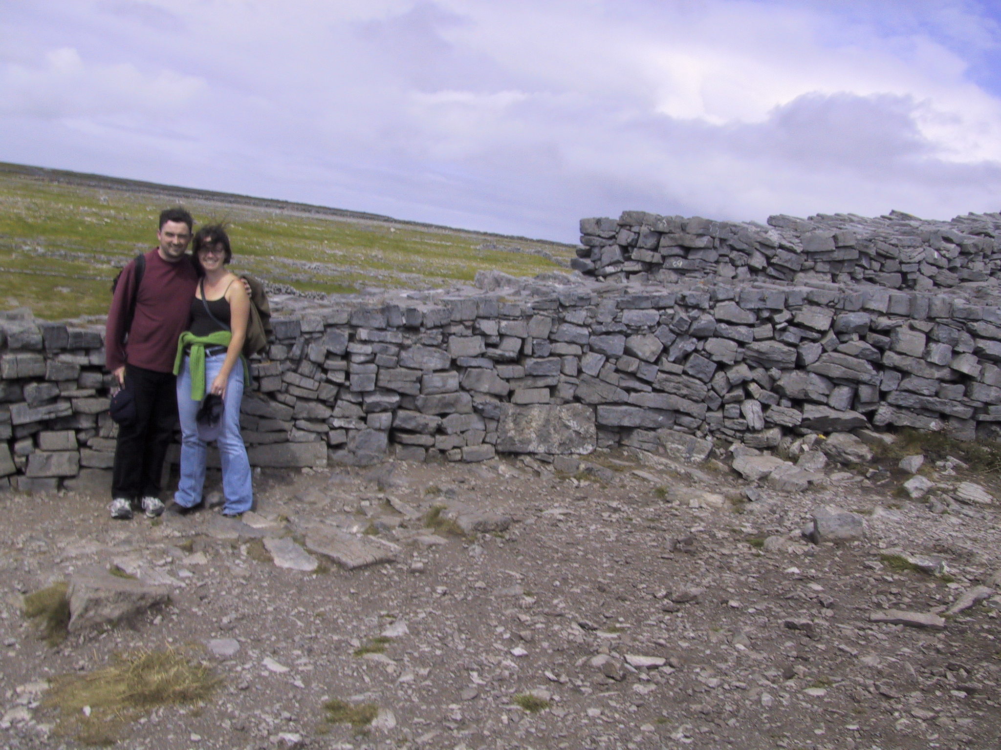 Us at Dun Aengus, by wacky photographer