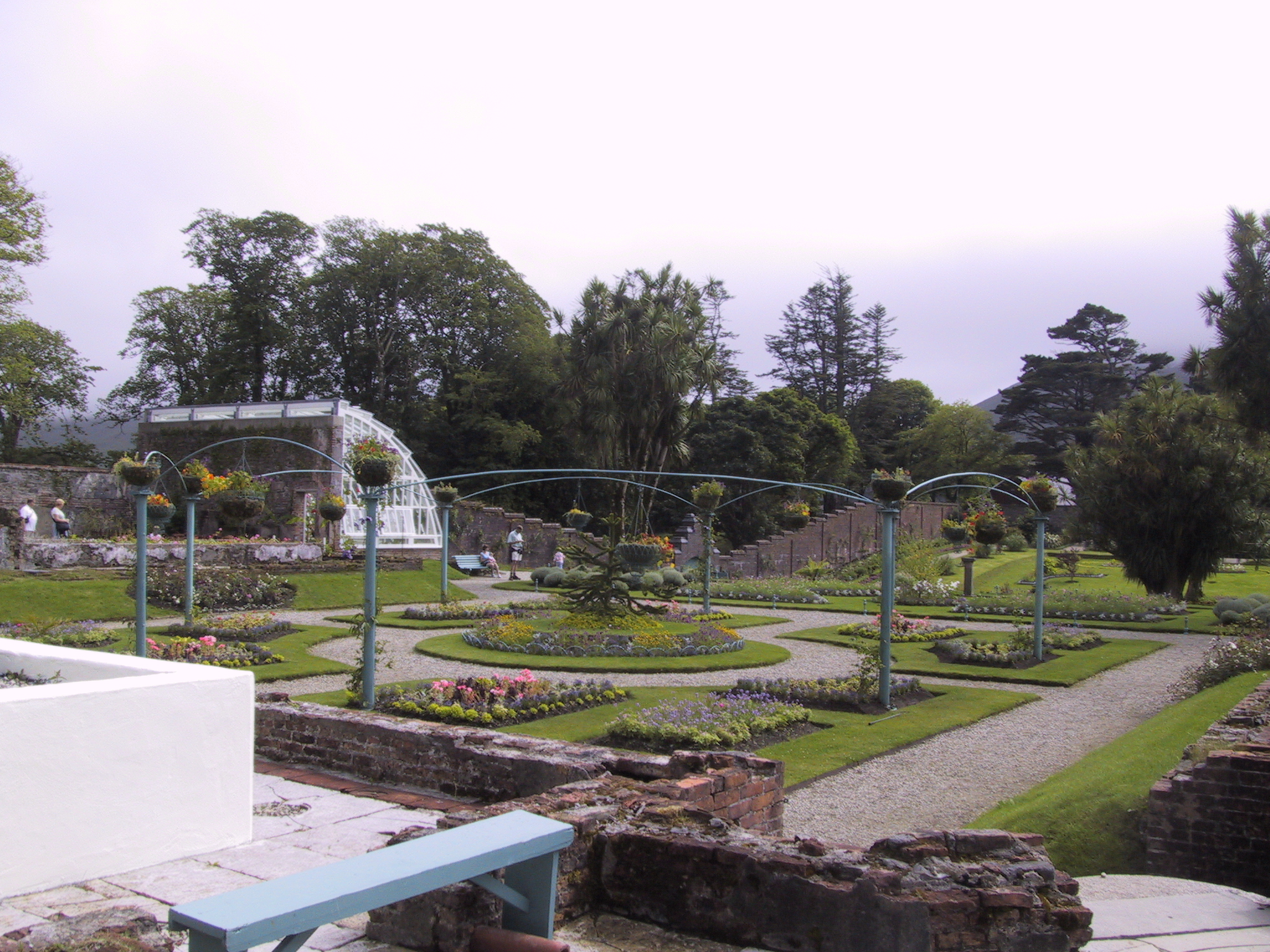Victorian gardens of Kyelmore Abbey, Connemara, Co. Galway