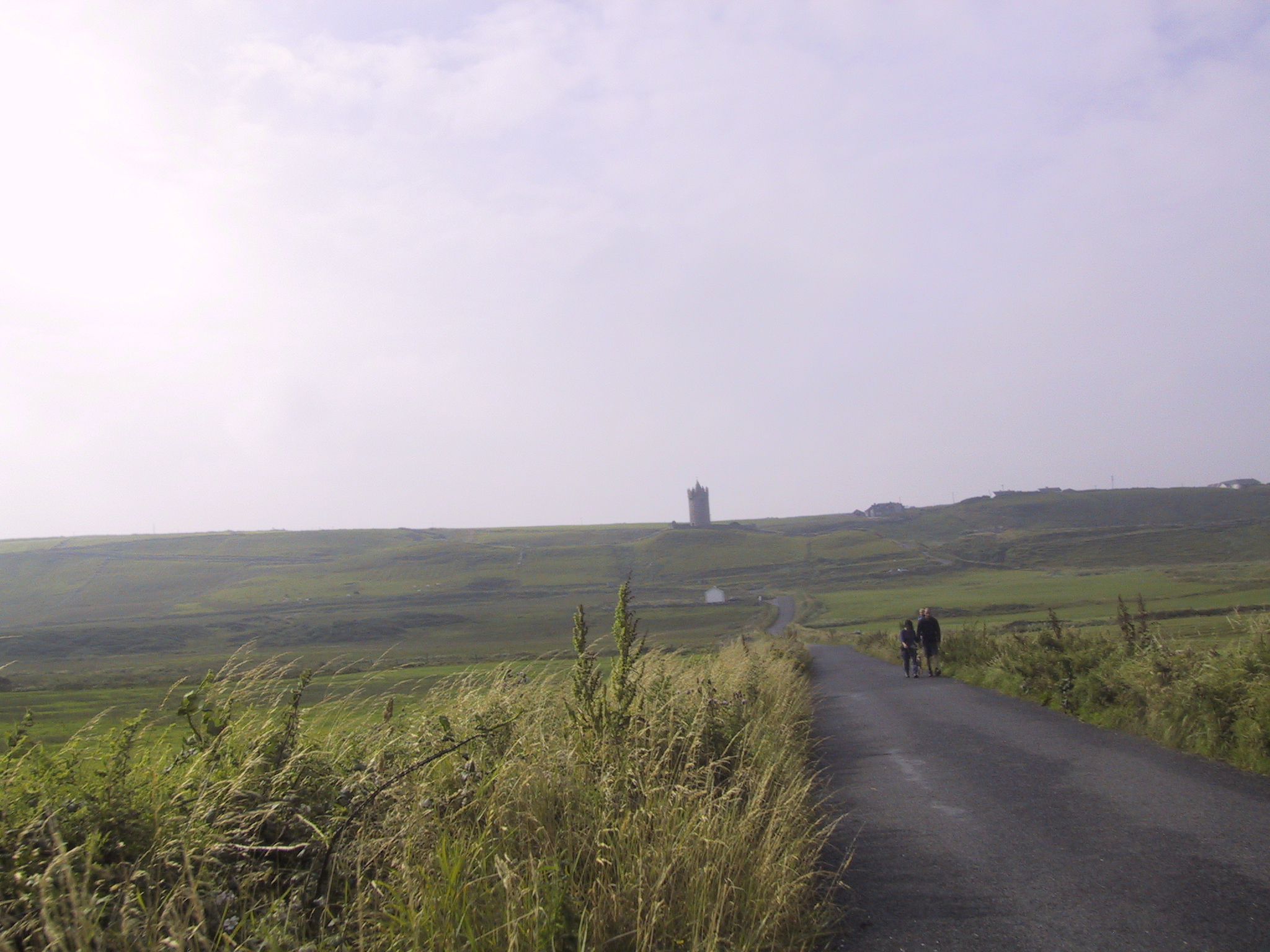 Road to the castle tower of Doolin, Co. Clare