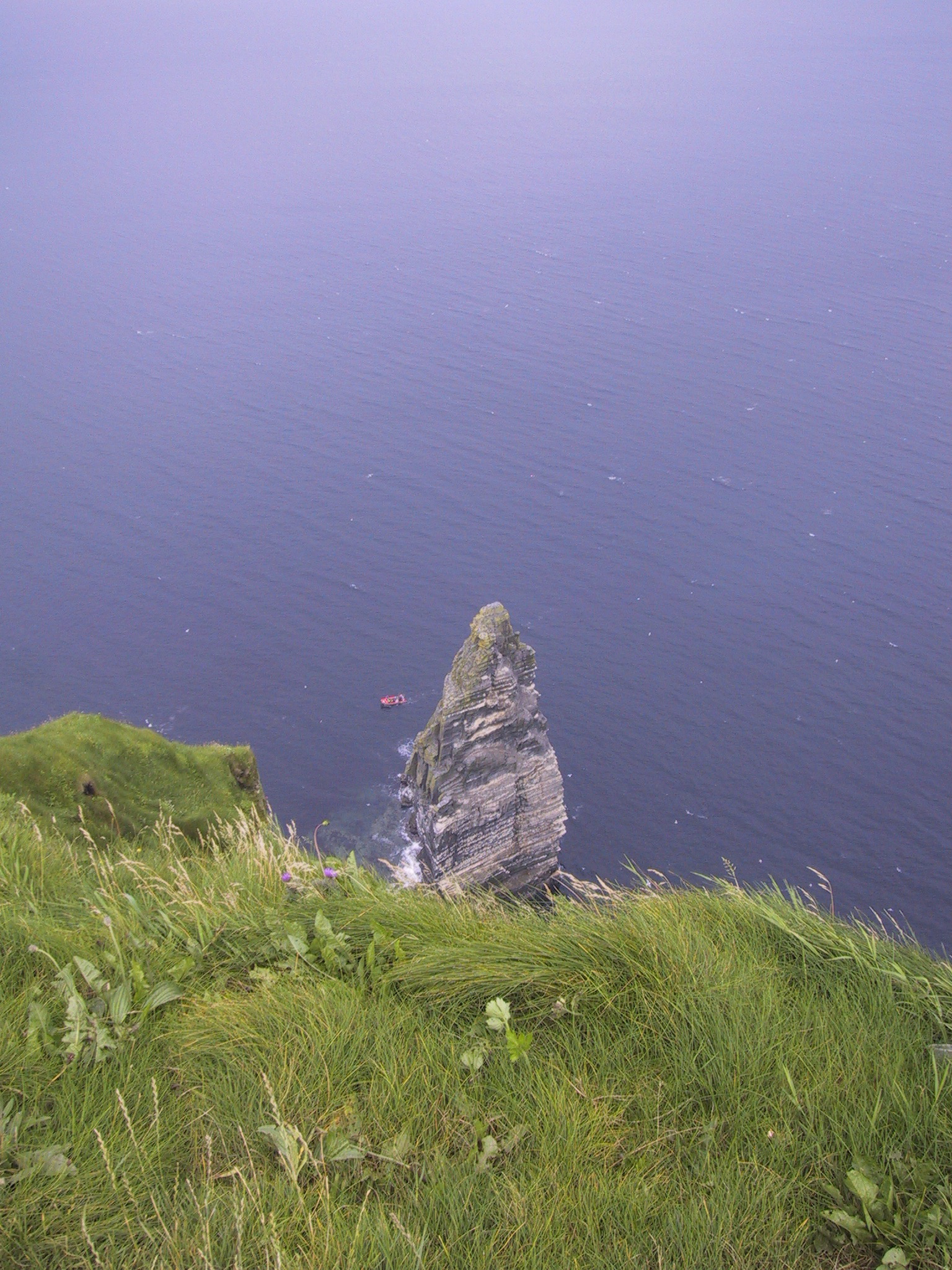 View down from Cliffs of Moher