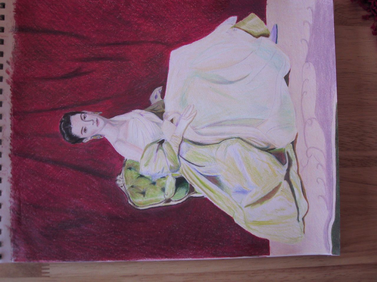 a crappy picture of a piece of Erin art