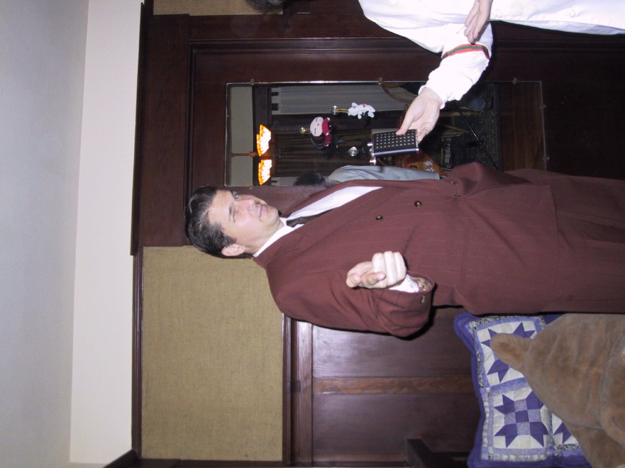 the brown-suited gangster