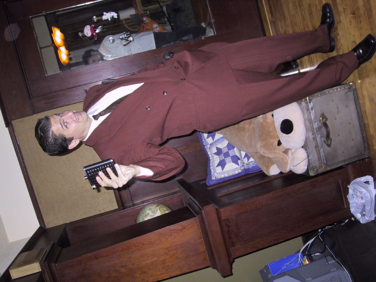 And Ted in the mirror.