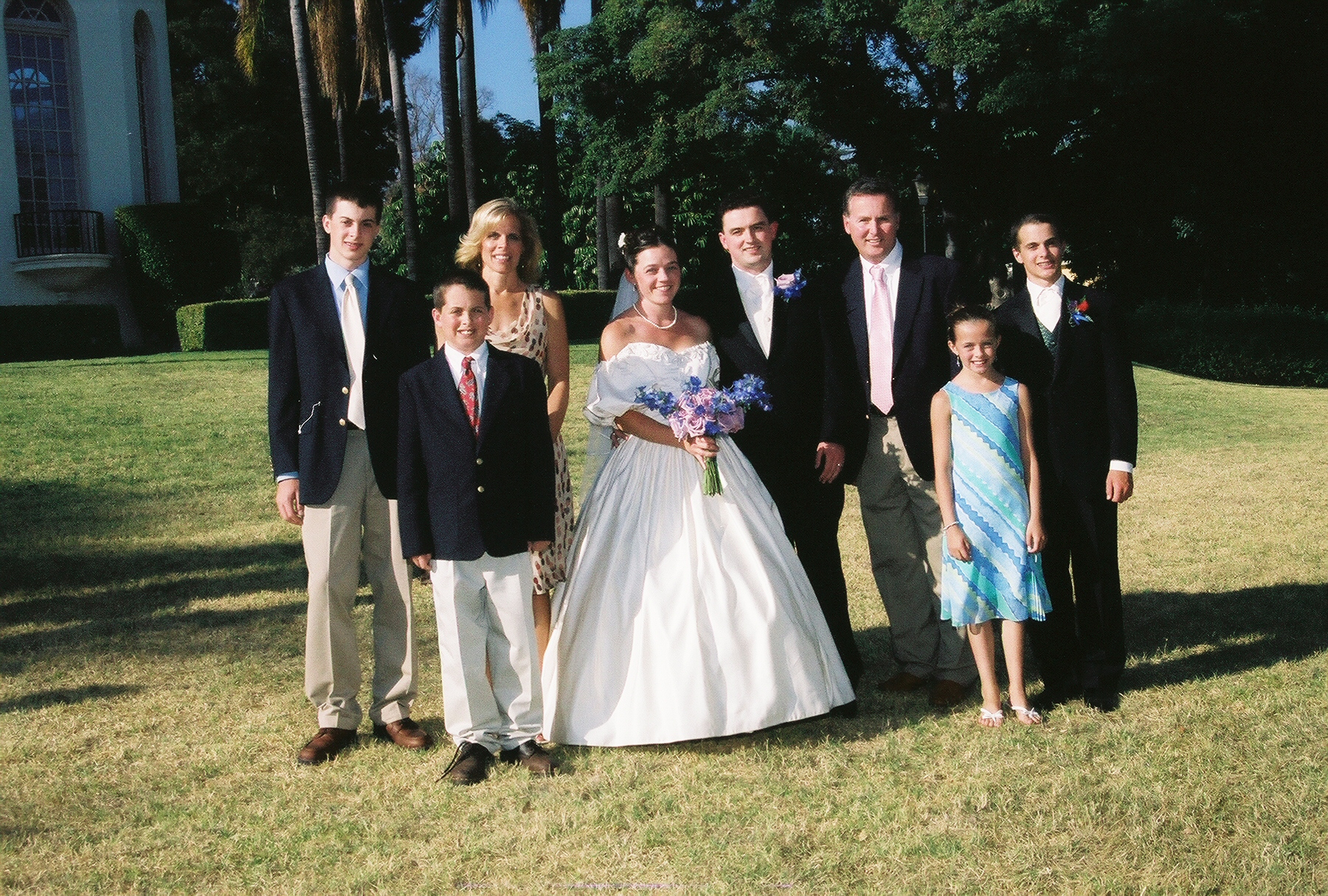 with the Gills (Eddie, Janine, and their kids)