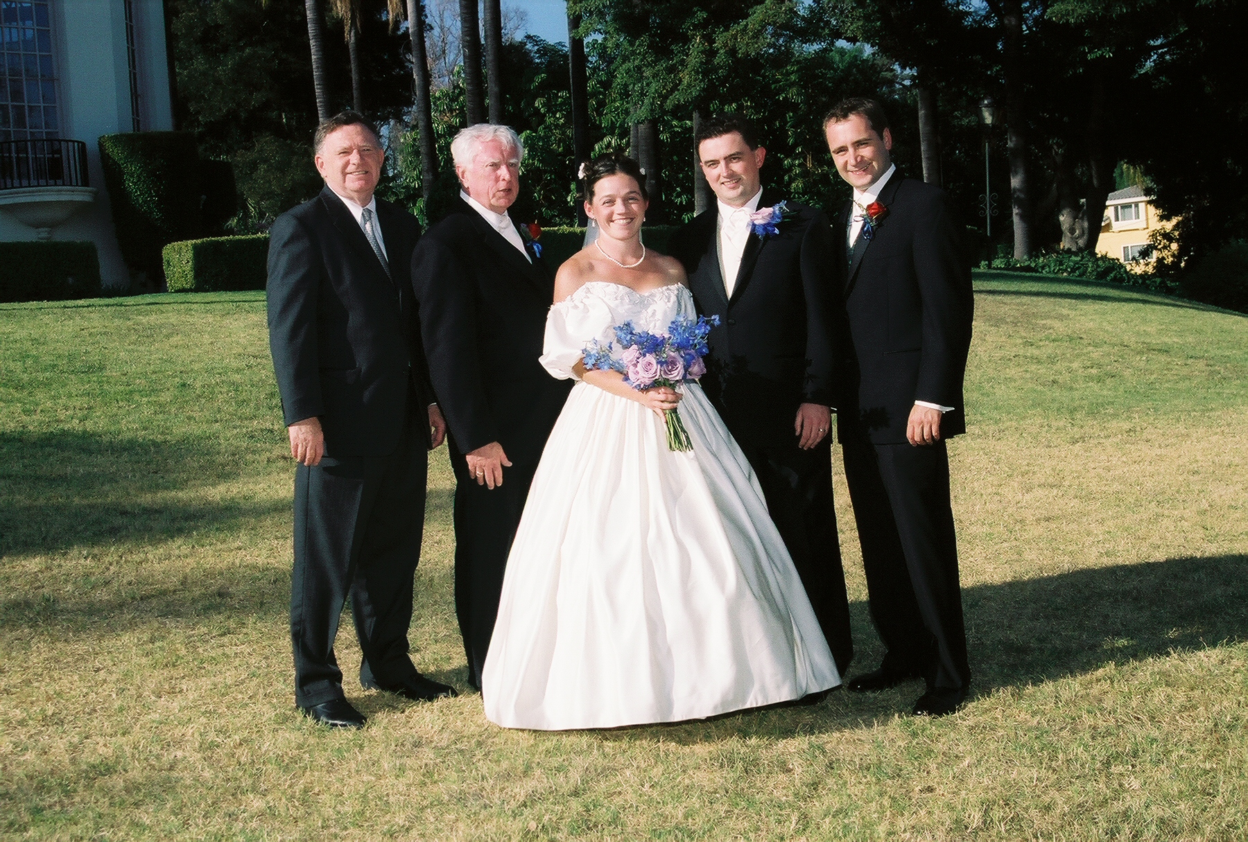 with my best man, my father, and his best man