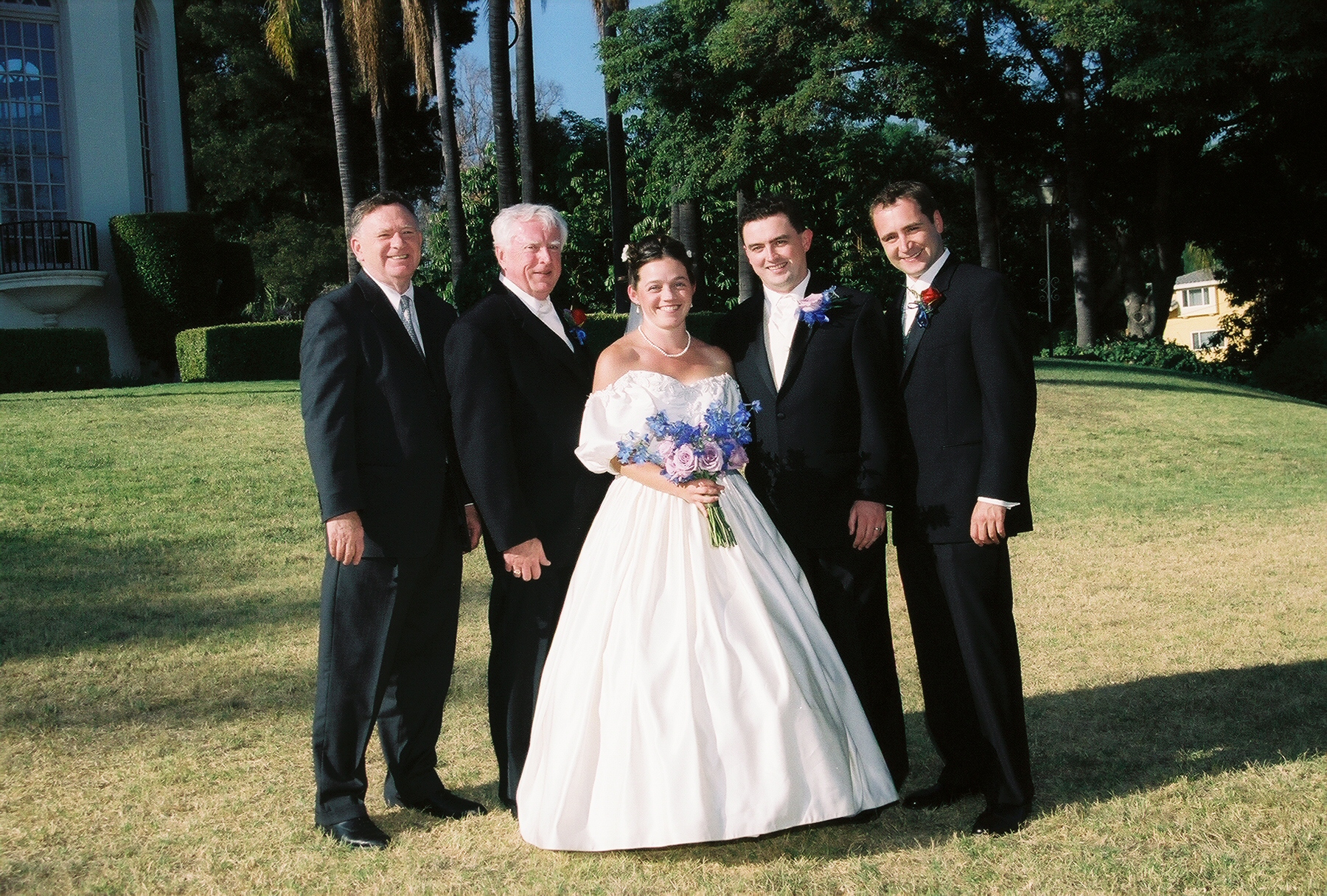 with my best man, my father, and his best man