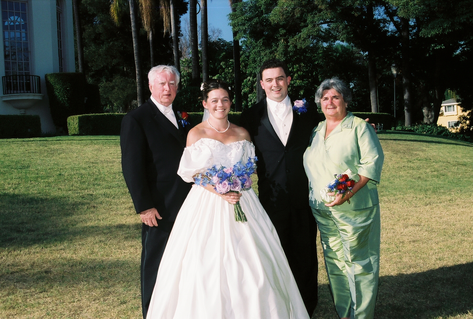 with my parents