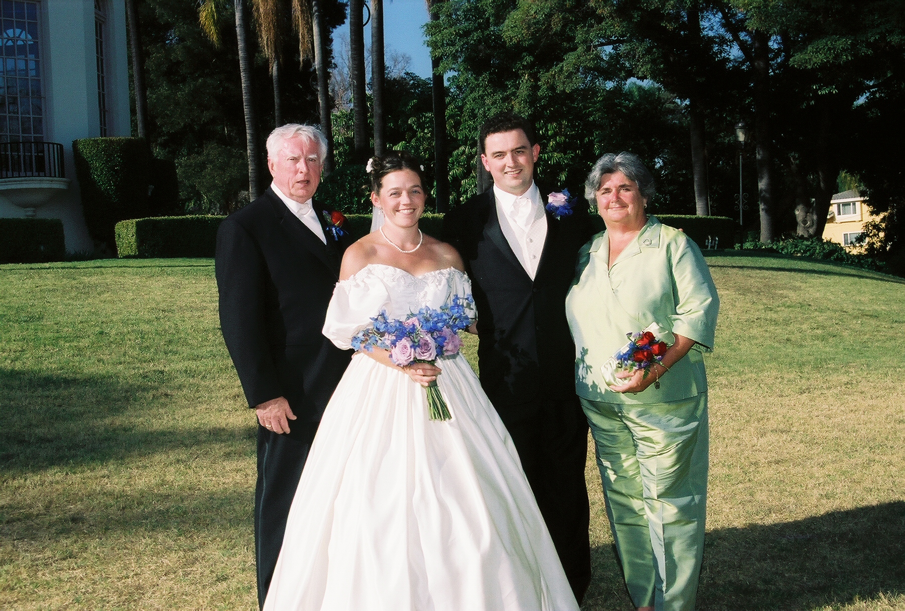 with my parents