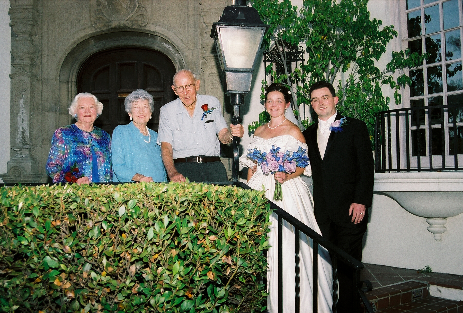 with Erin's grandparents and great-aunt