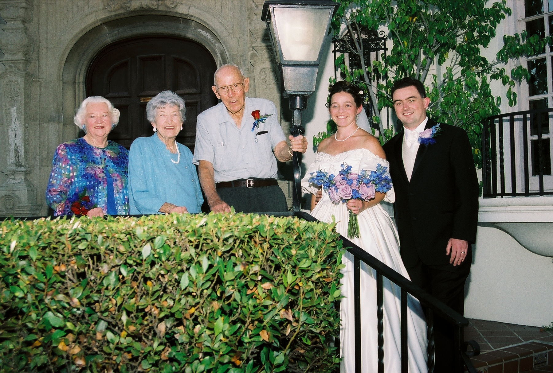 with Erin's grandparents and great-aunt