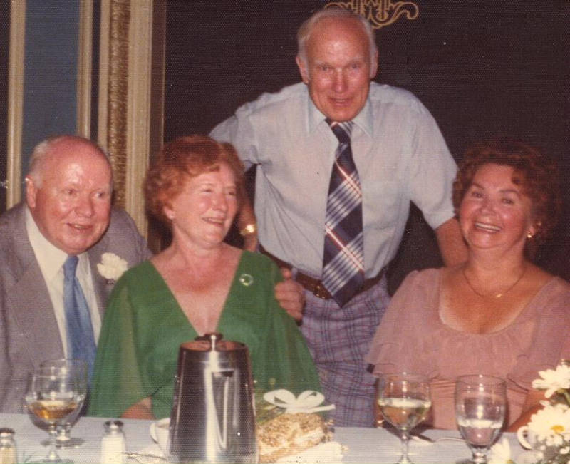 Granpa Dan, Nina, Uncle Pat, and Aunt Mary, at my parents' wedding