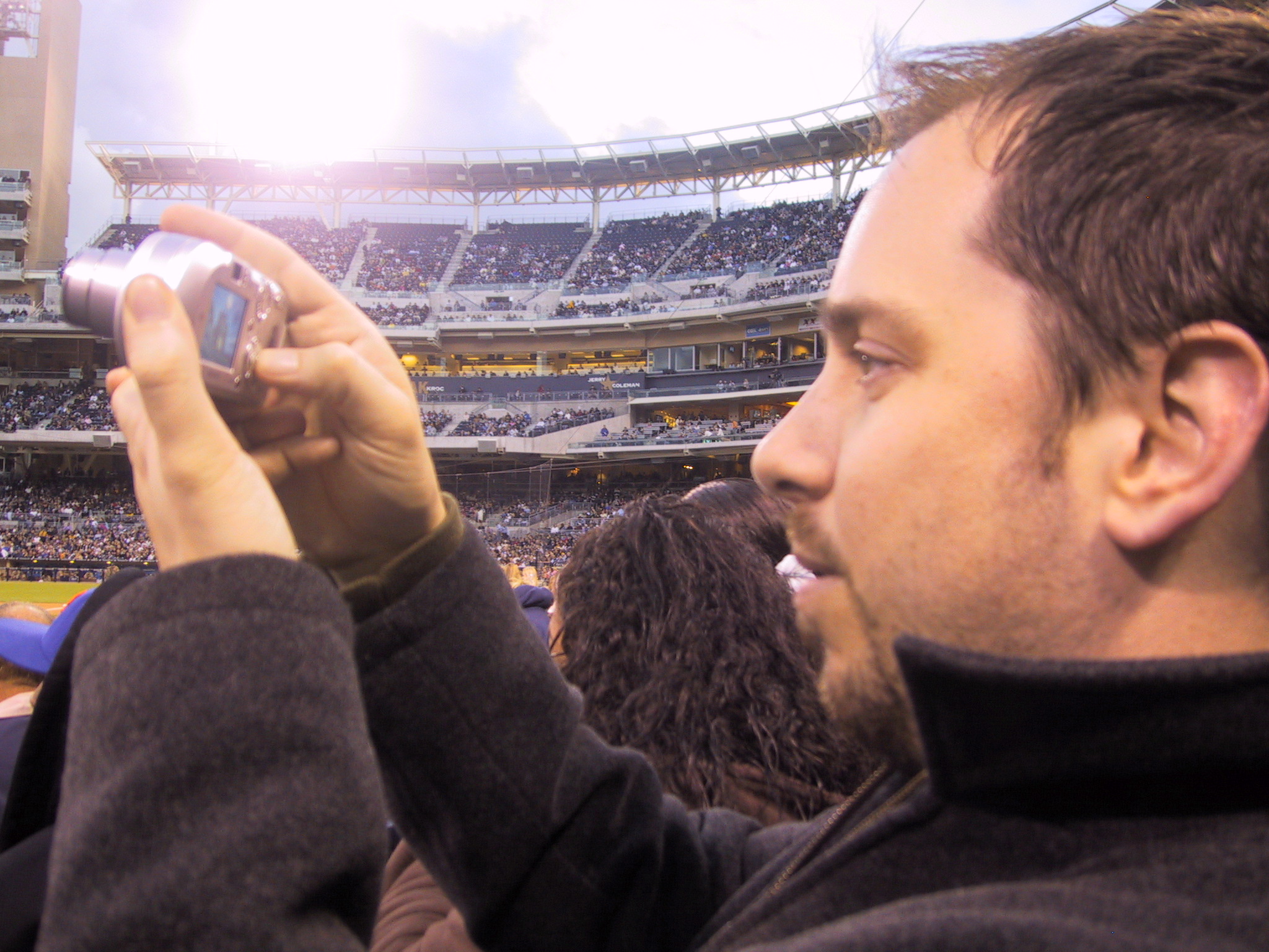 Patrick, photographing the field