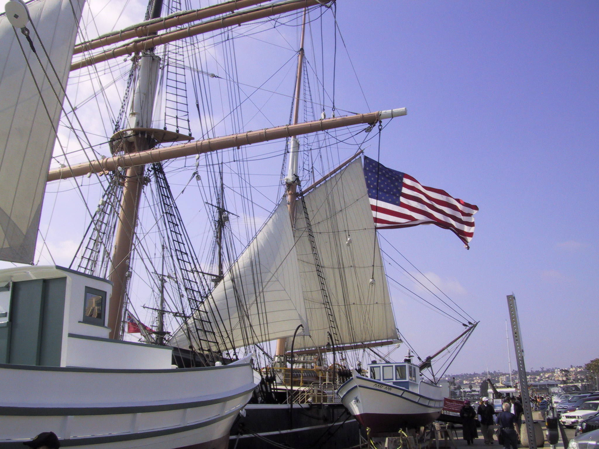 Flag flying on the Star of India