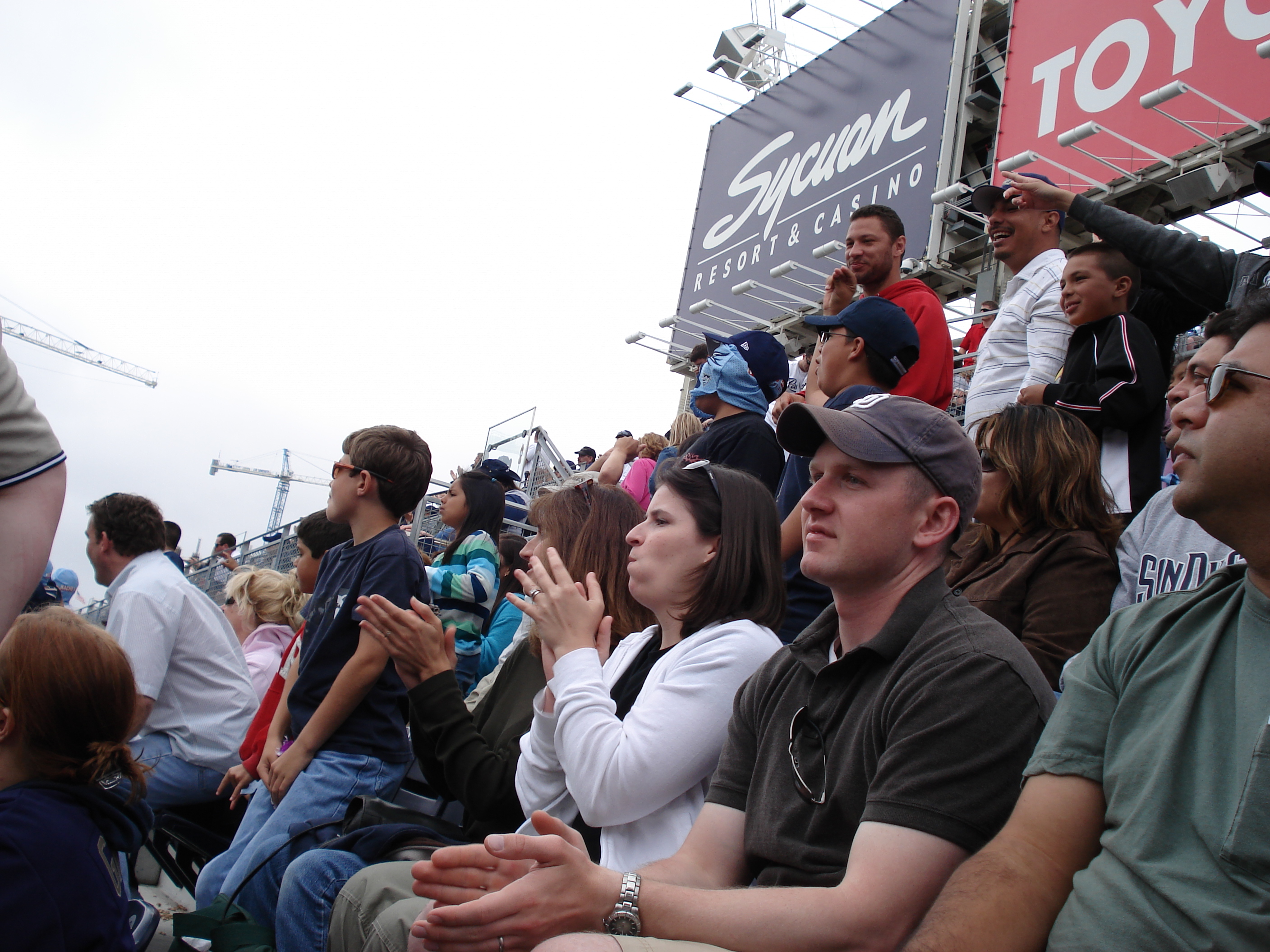 Fans enjoying the game
