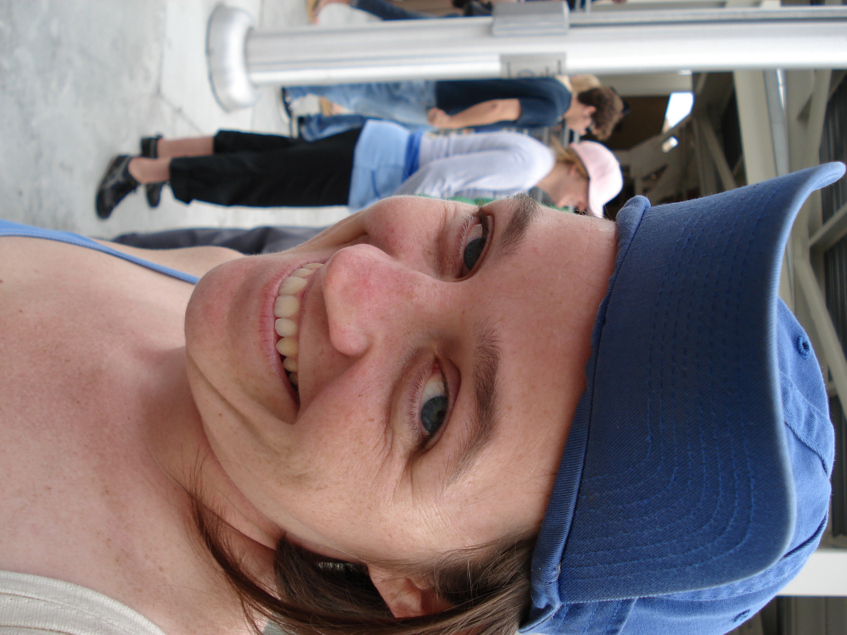 Erin, with rally cap