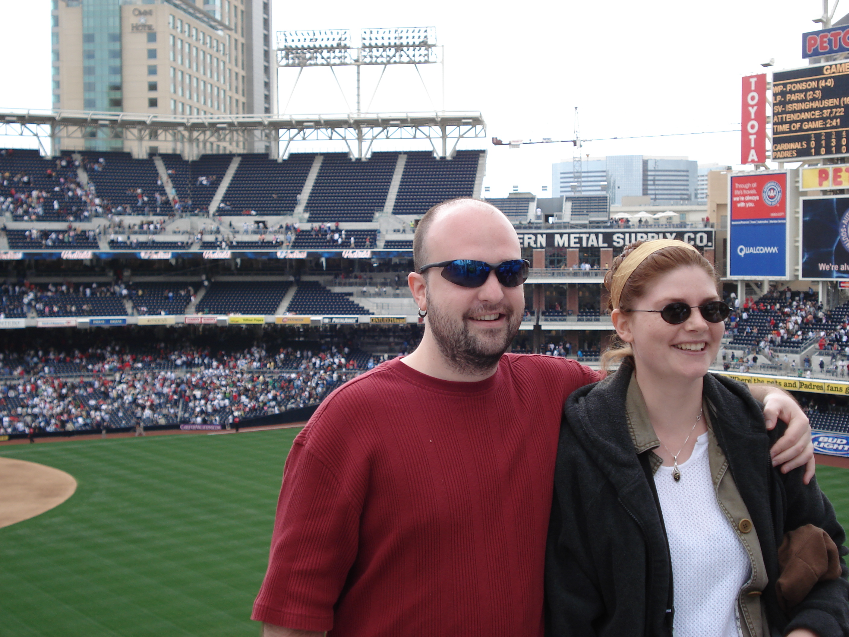 Mathew and Amanda at Petco Park