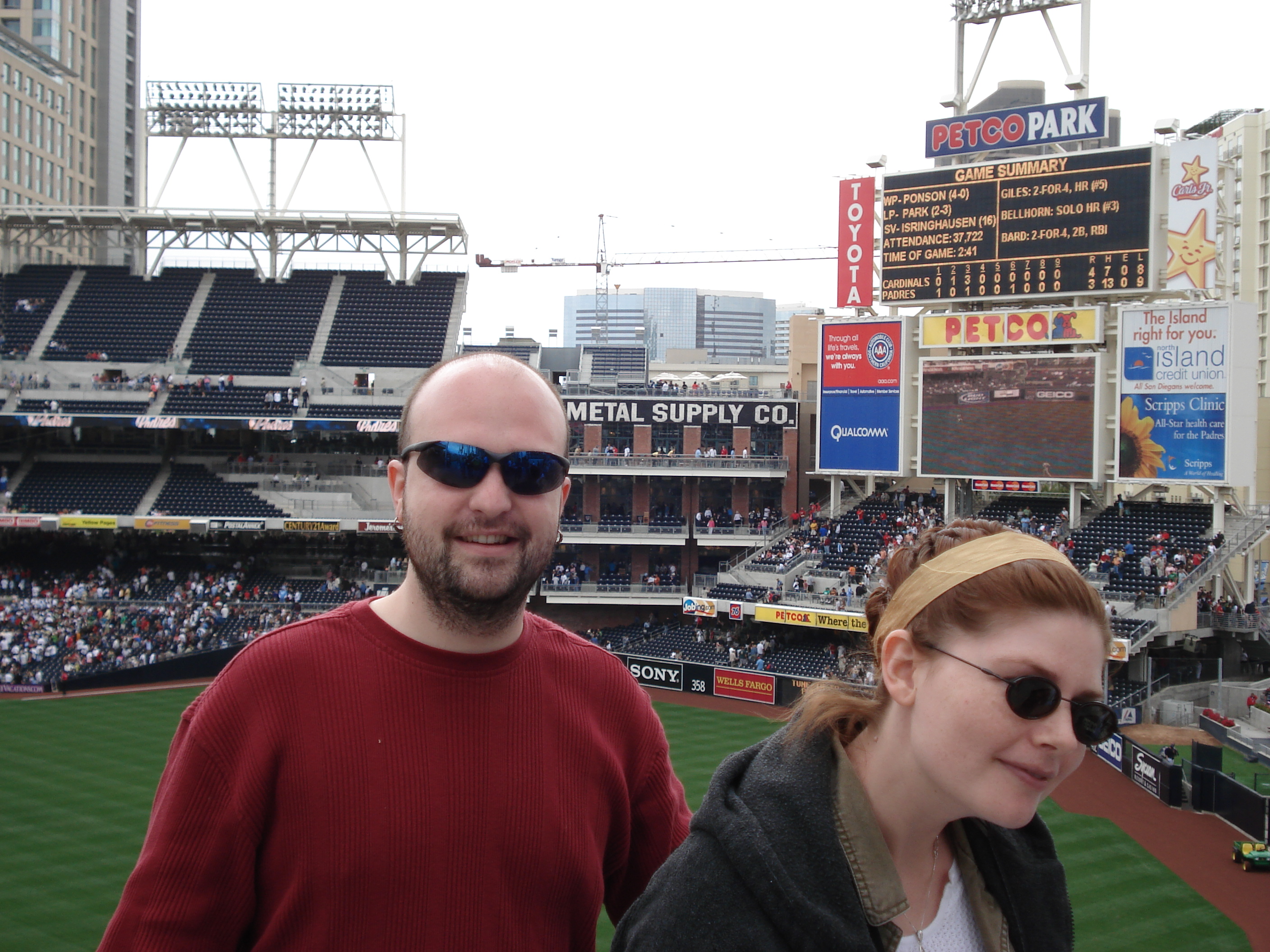 Mathew and Amanda at Petco Park