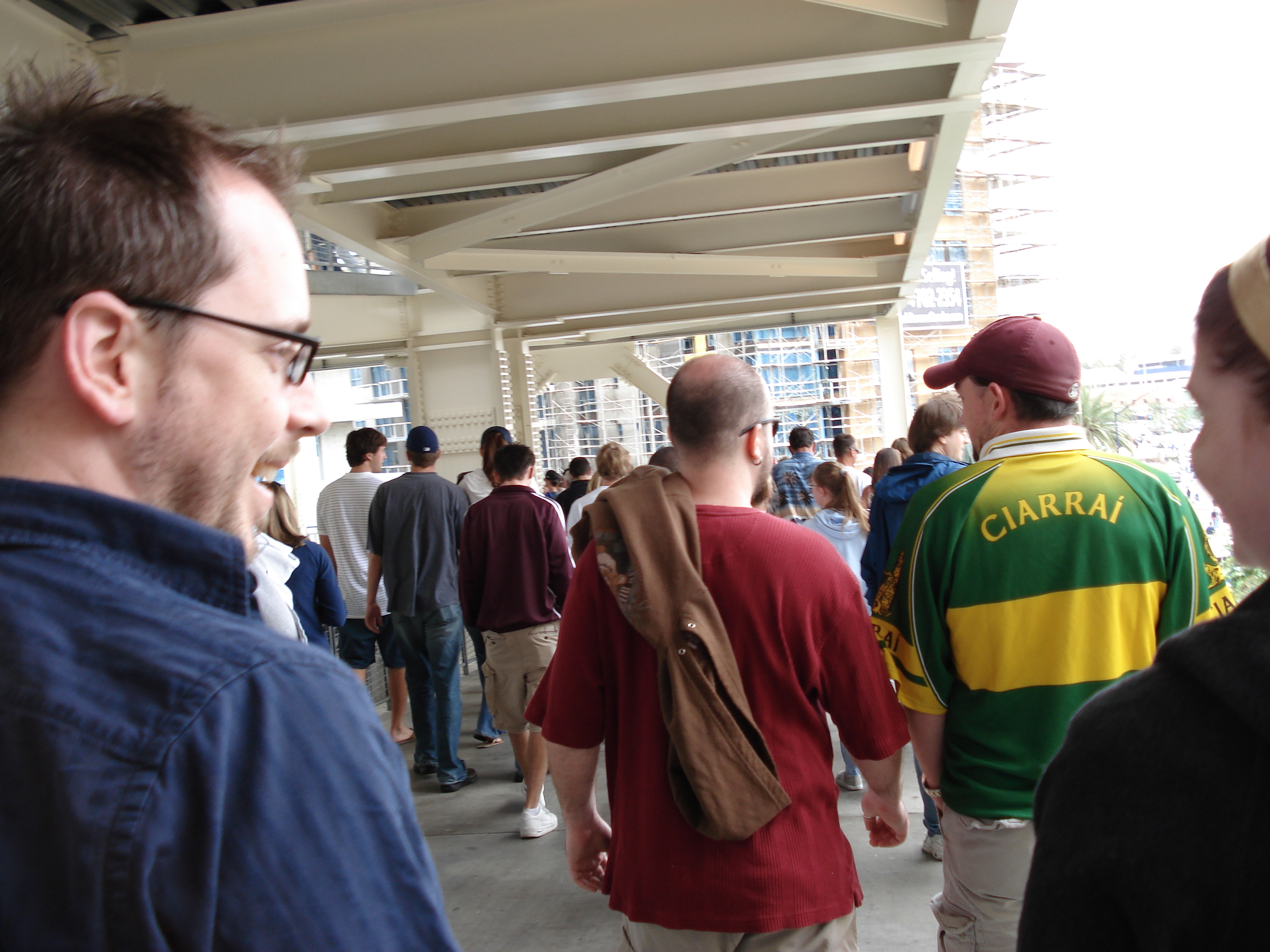 Heading out after the game