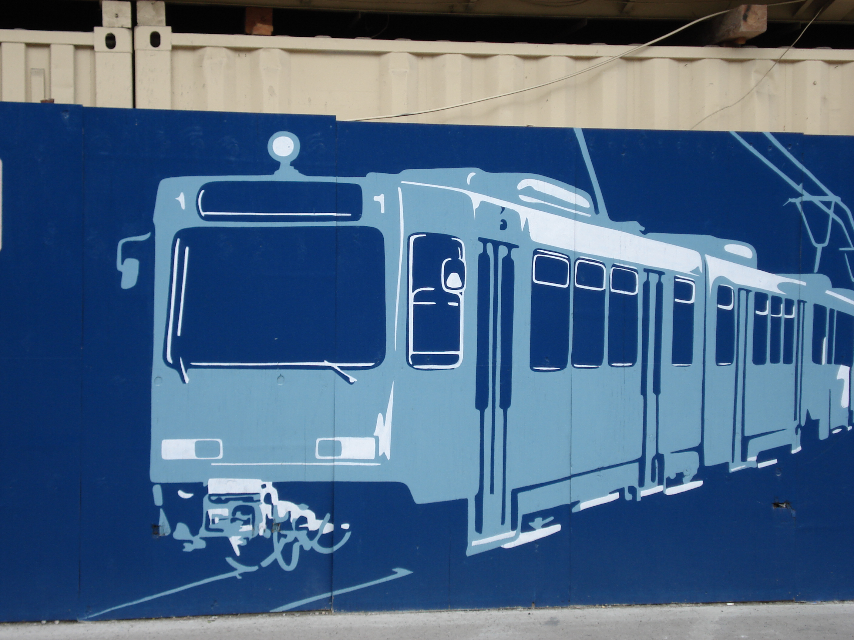 Trolley mural