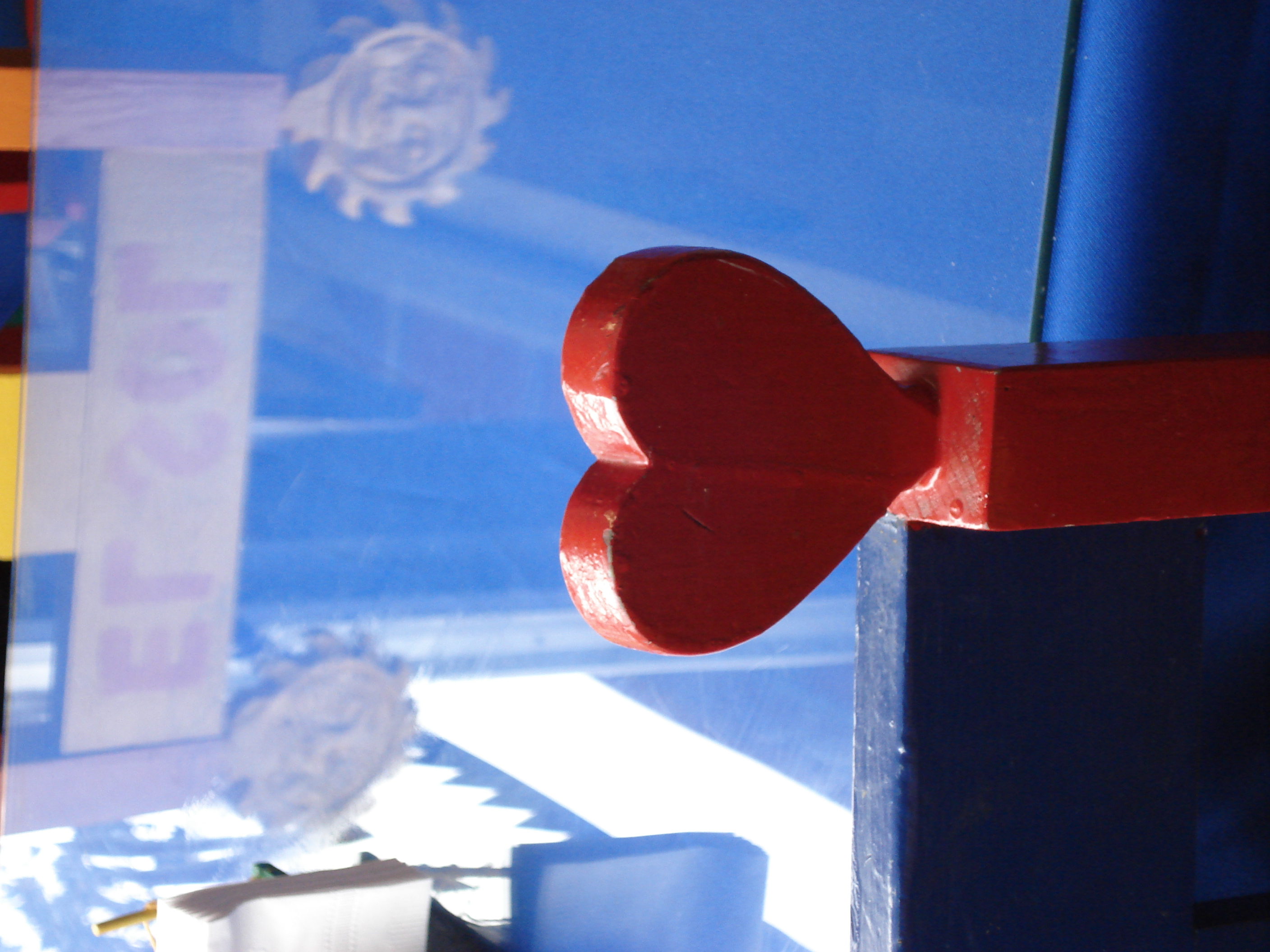 Heart, reflected sun