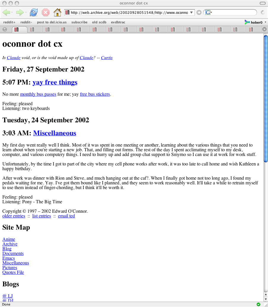From <a href="http://web.archive.org/web/20020928051548/http://www.oconnor.cx/">web.archive.org/web/20020928051548/http://www.oconnor.cx/</a>