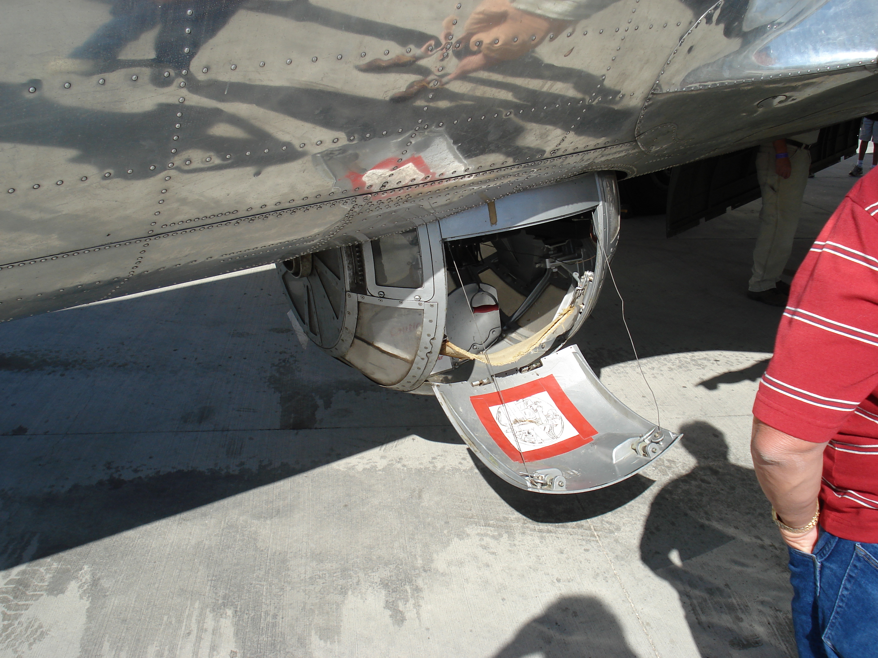 B-17's bottom gun