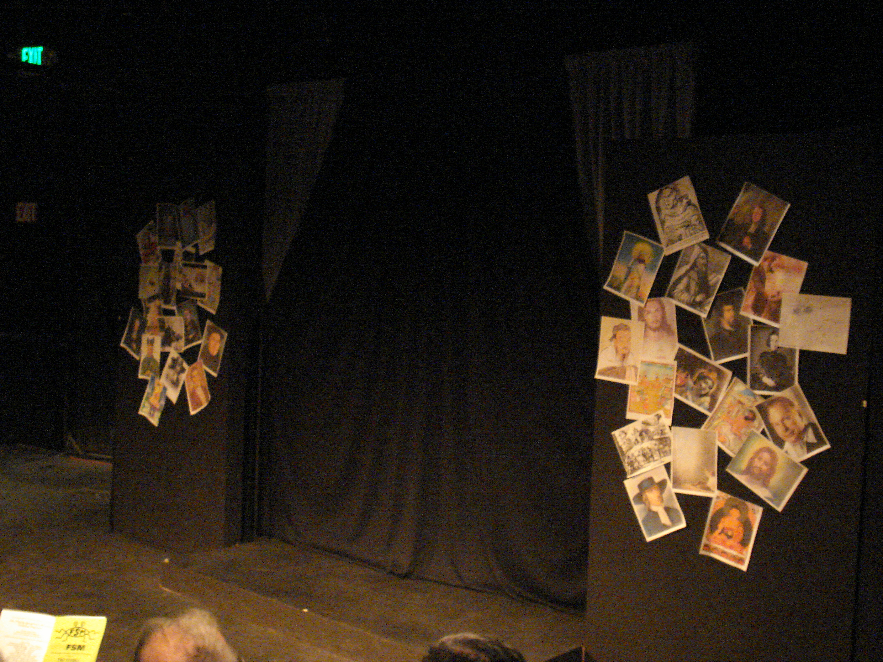 The stage, pre-show