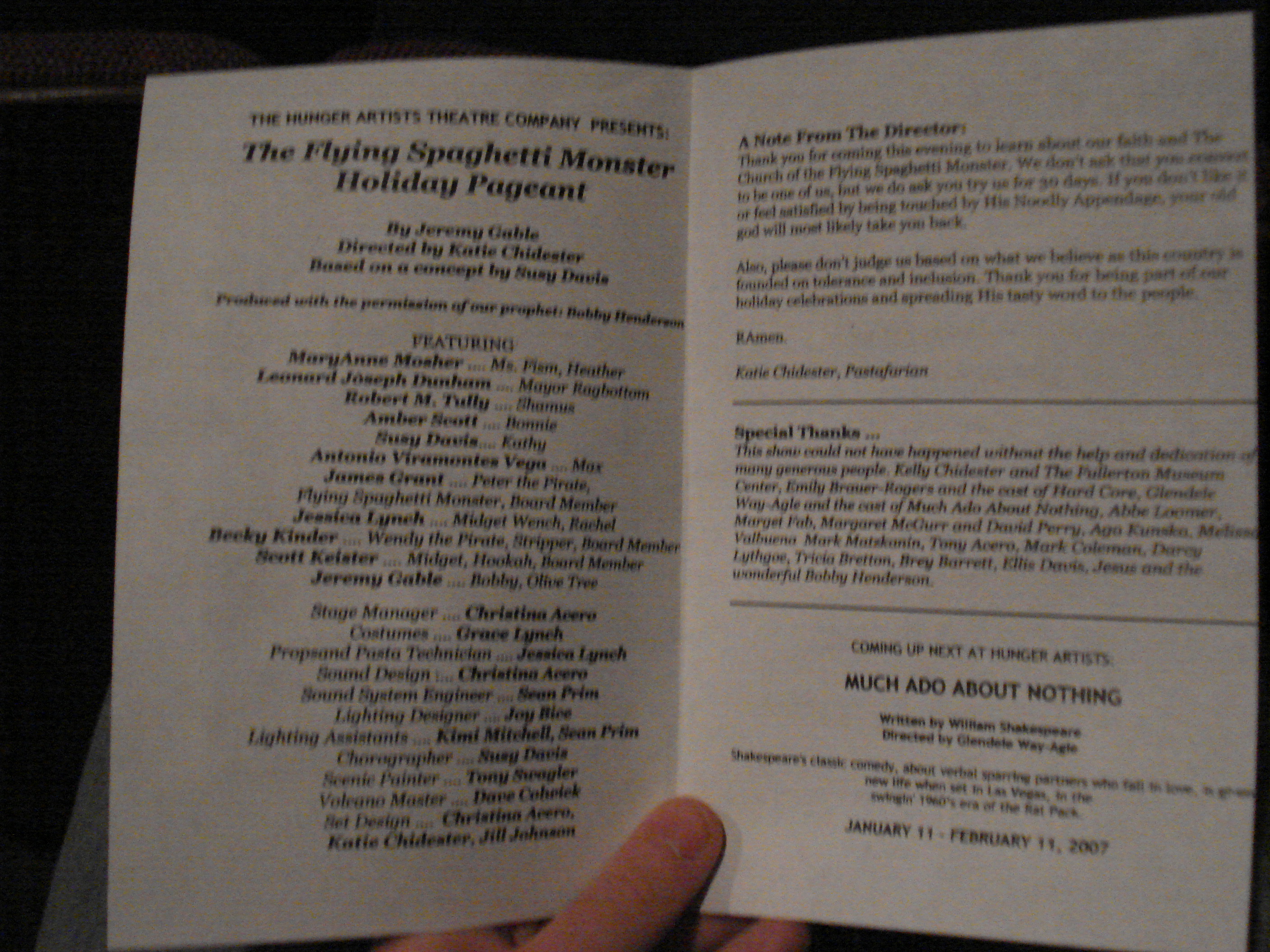 Inside of the program