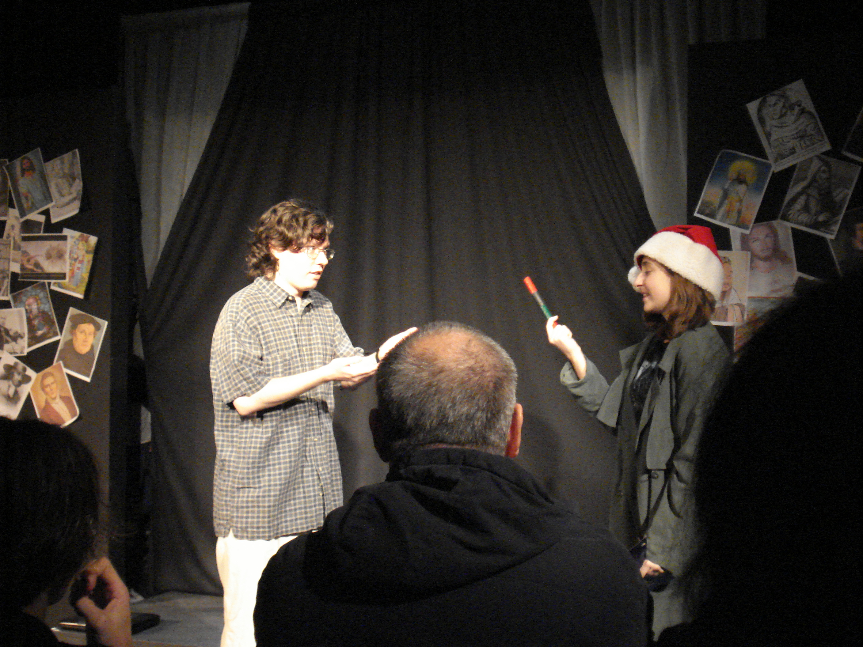 Bobby Henderson, being accosted by a Christian