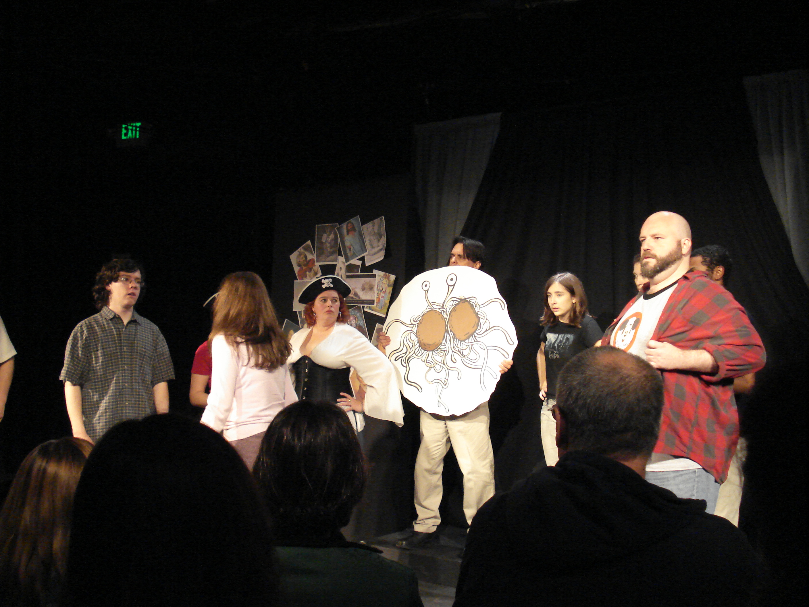 School board member confronts the cast