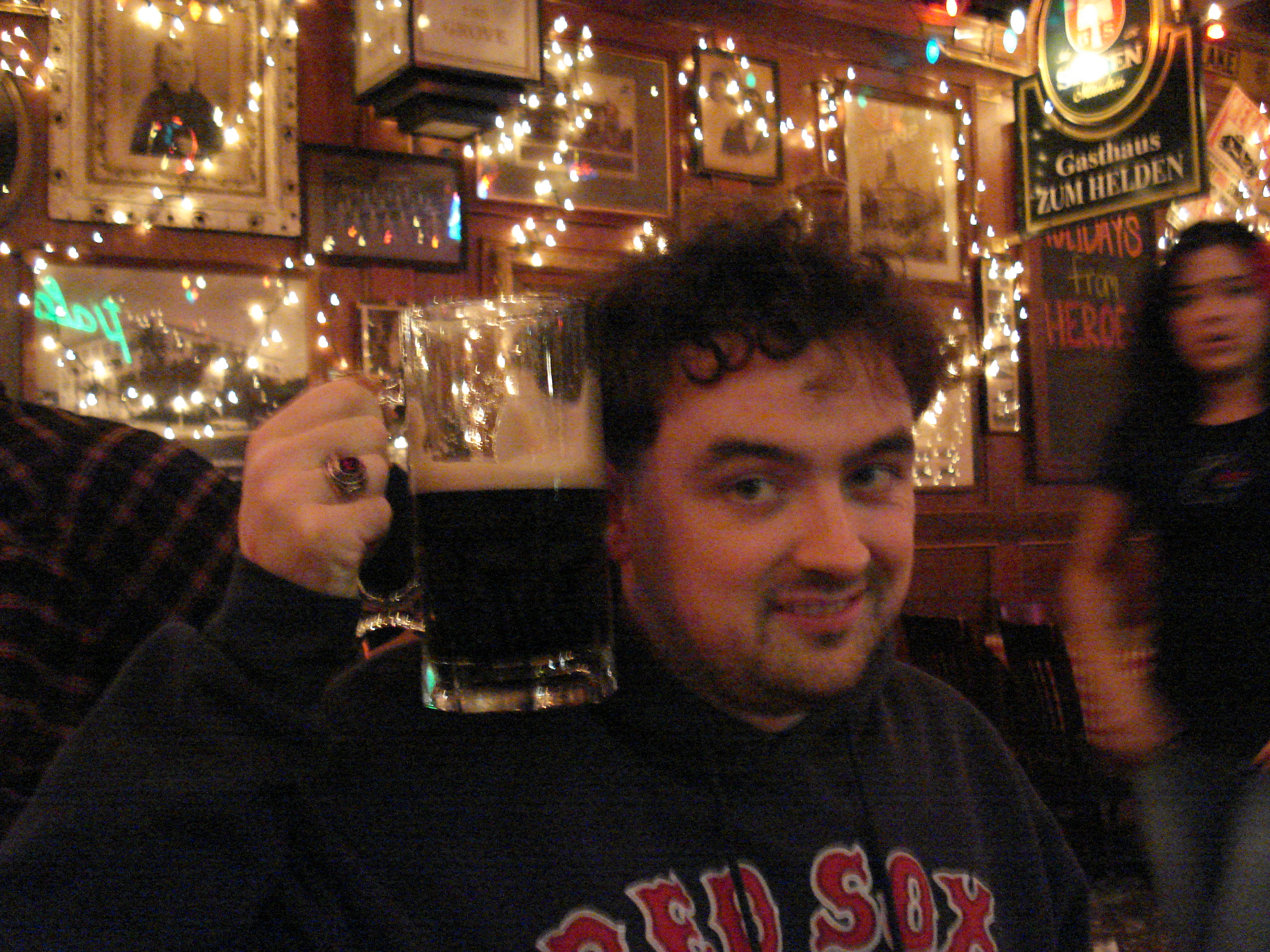 Size comparison: Murphy's Irish Stout & my head