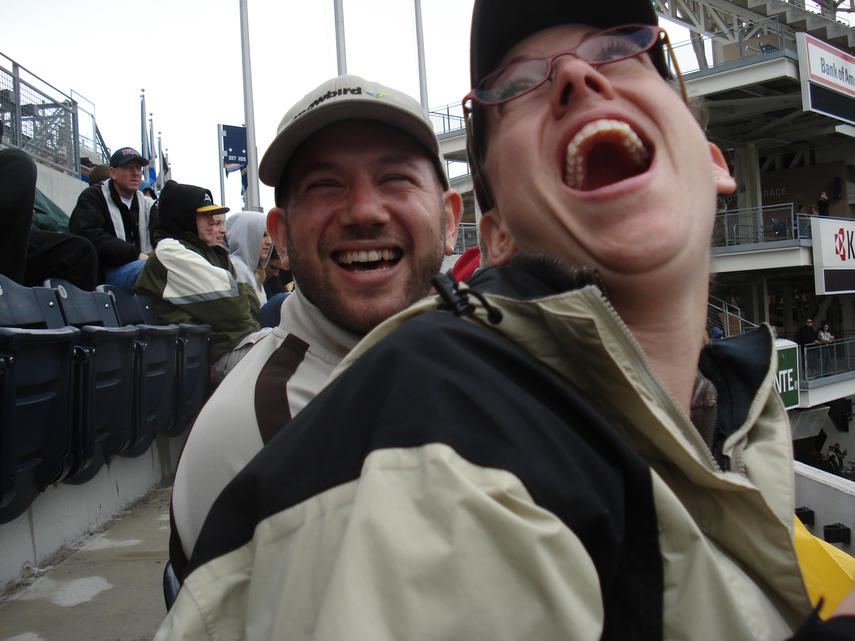 Matt and Lindsay are having fun