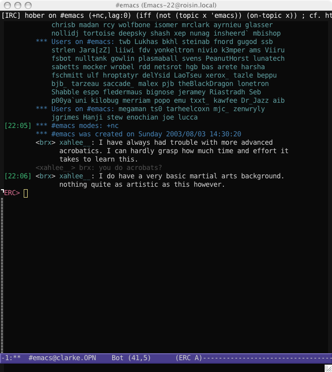 ERC in color-theme-hober2