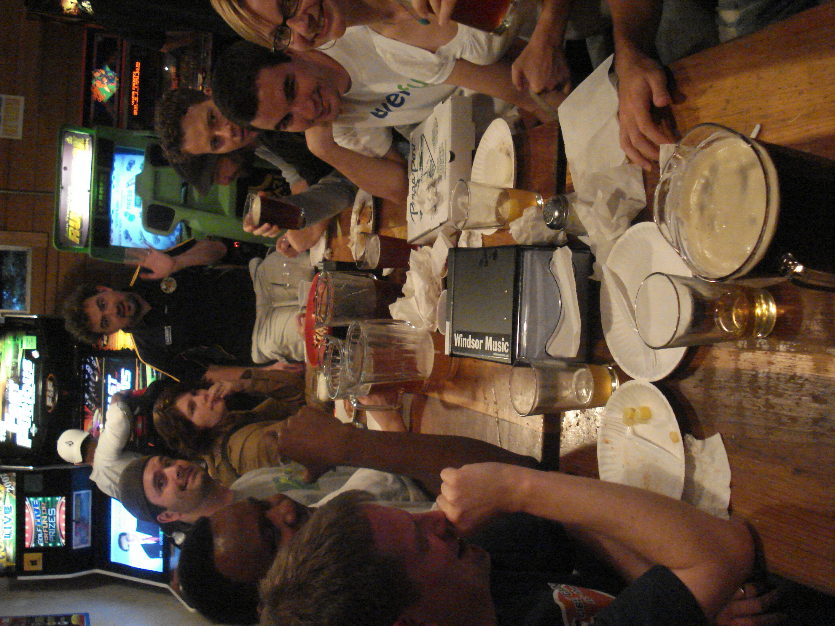 Our table at Pizza Port