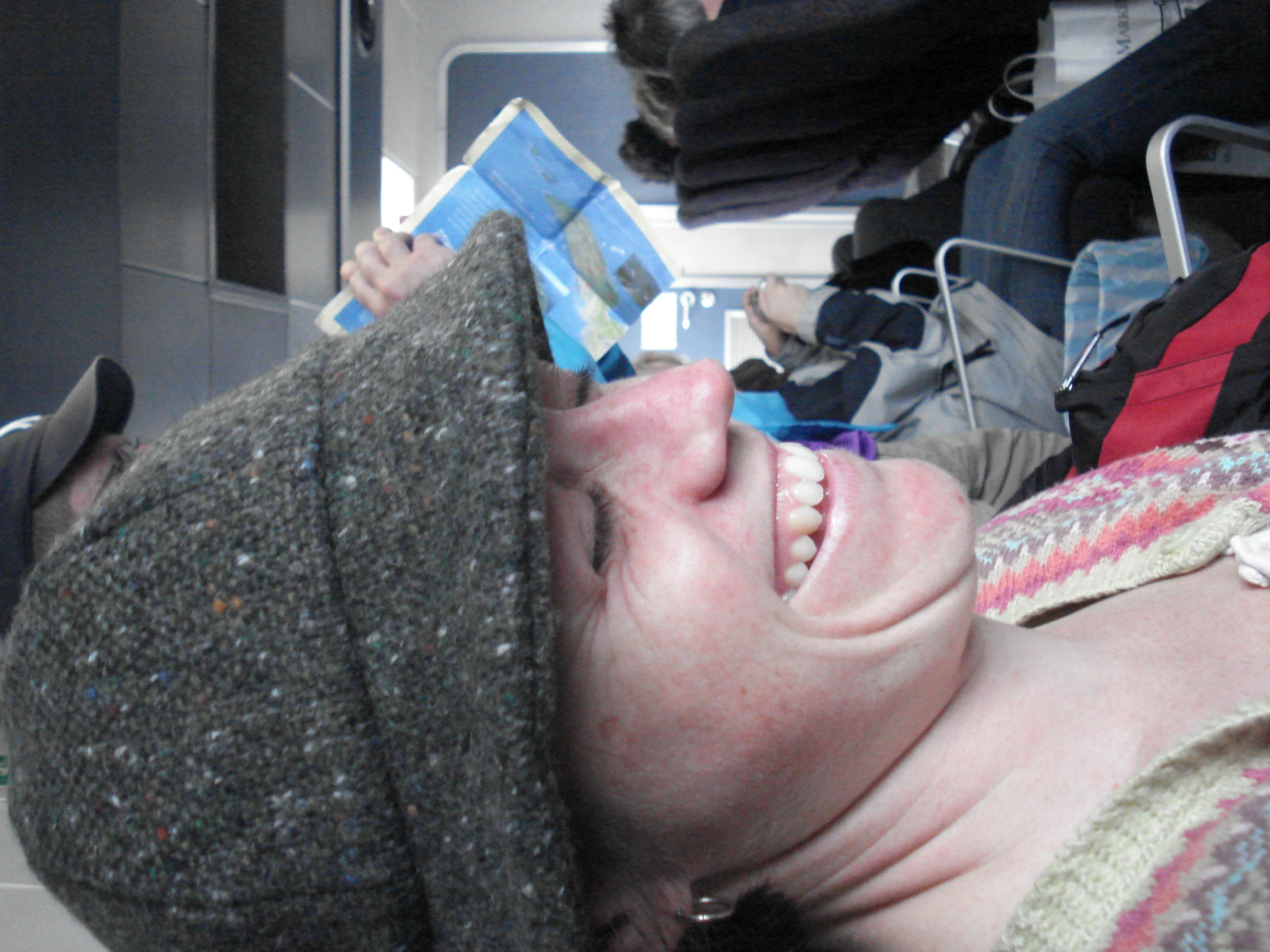 Erin, laughing
