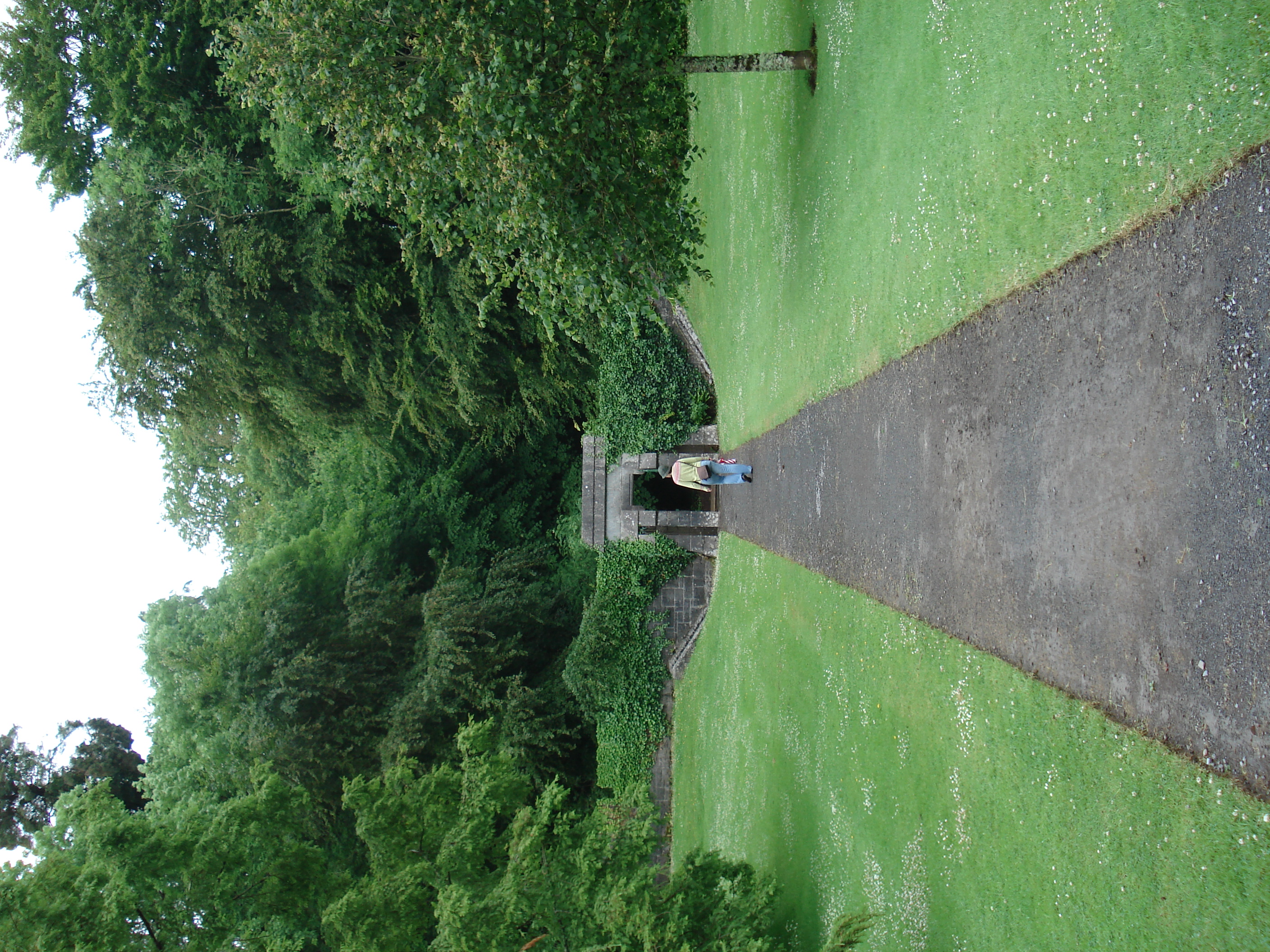 Erin, exploring the grounds of Ashford Castle